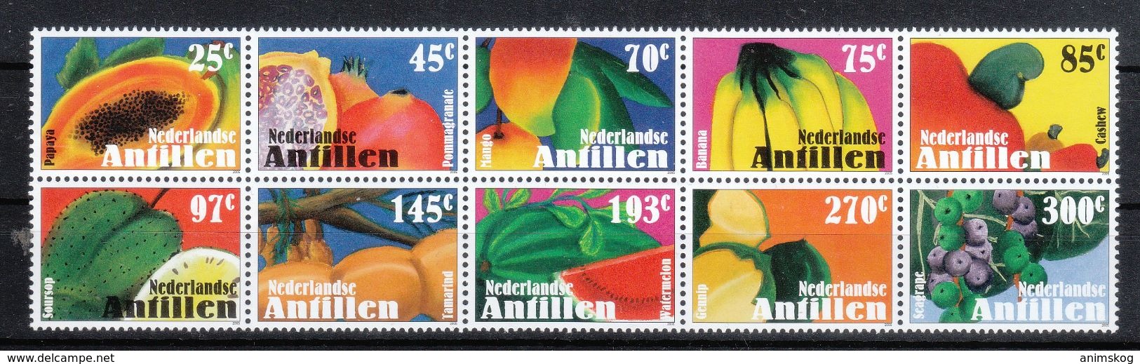 Niederländische Antillen 2005**, Früchte / Dutch Antilles 2005, MNH, Fruits - Antillen