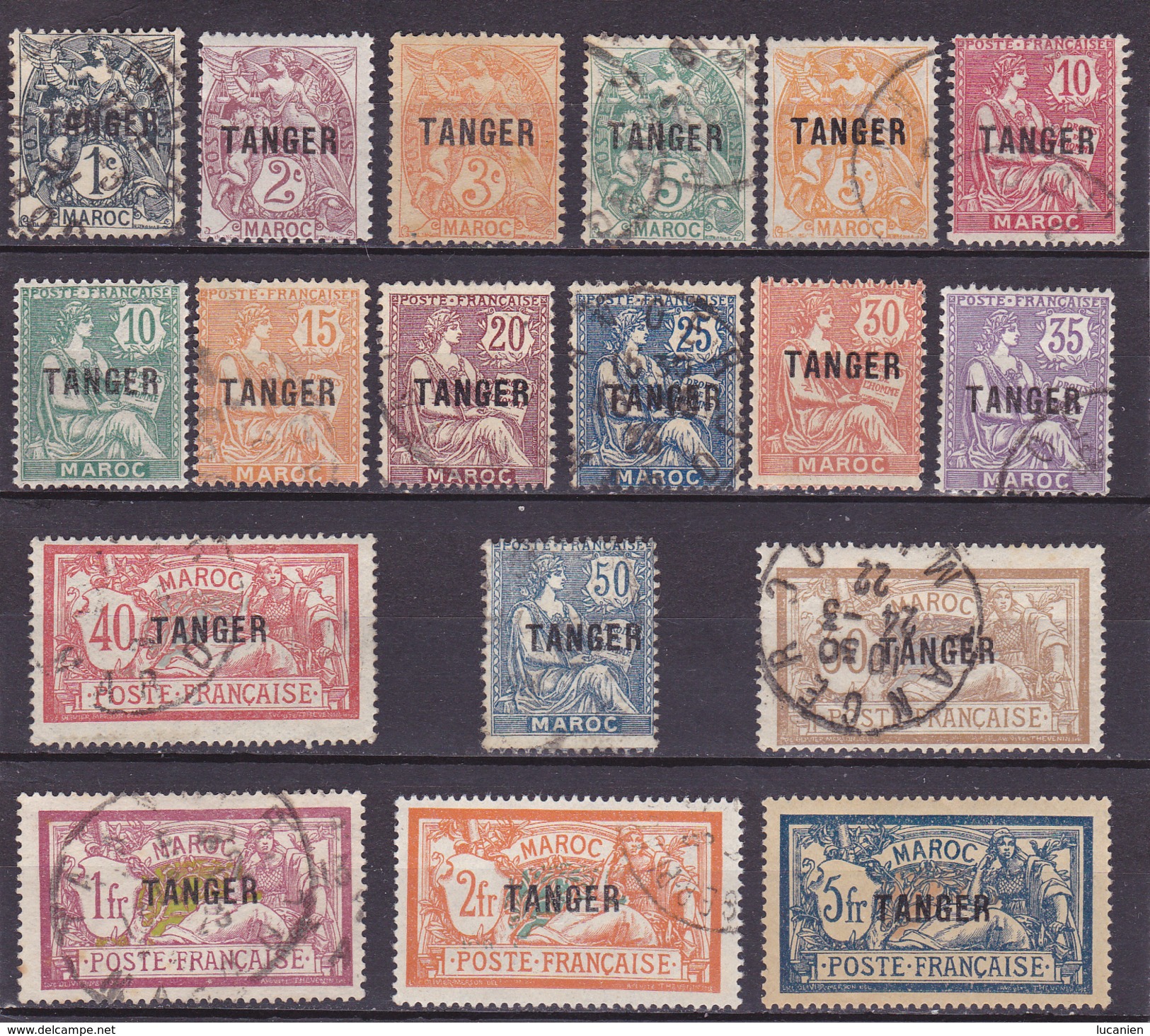 Maroc Belle Série "Tanger" 80 à 97 (18 Timbres) Oblitérés - Voir Verso &  Descriptif - - Oblitérés