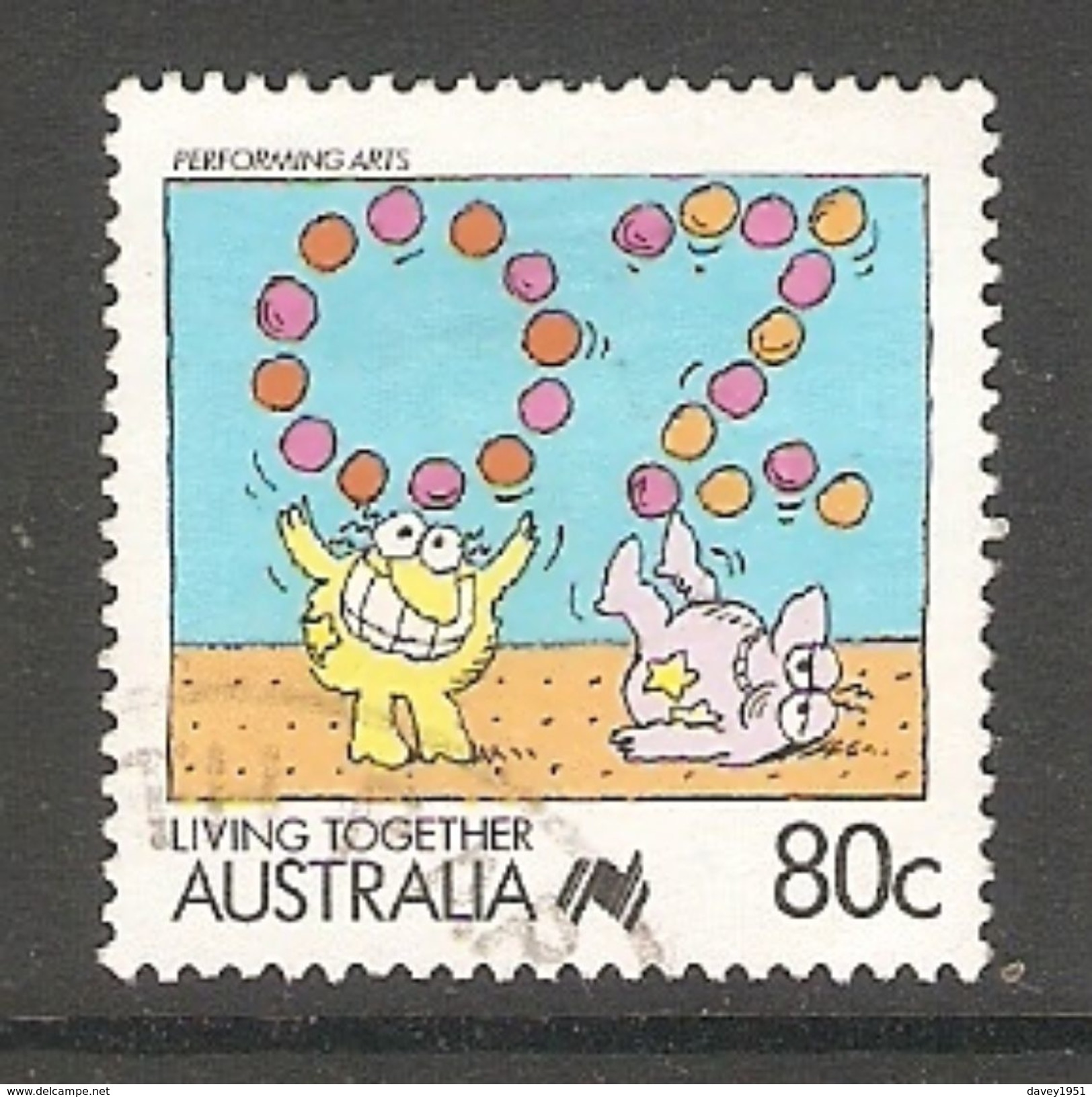 005113 Australia 1988 Living Together 80c FU - Used Stamps