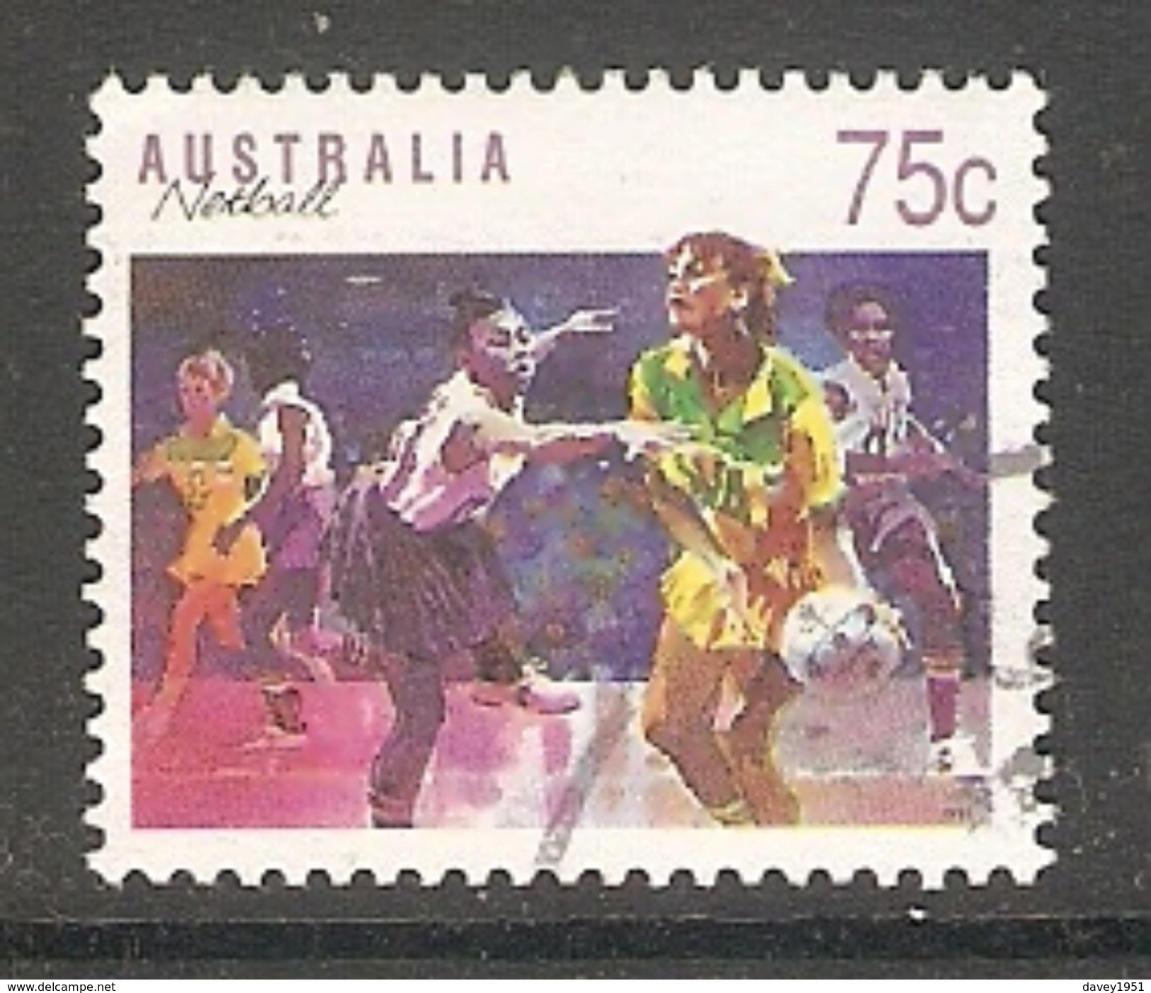 005114 Australia 1991 Sports 75c FU - Used Stamps