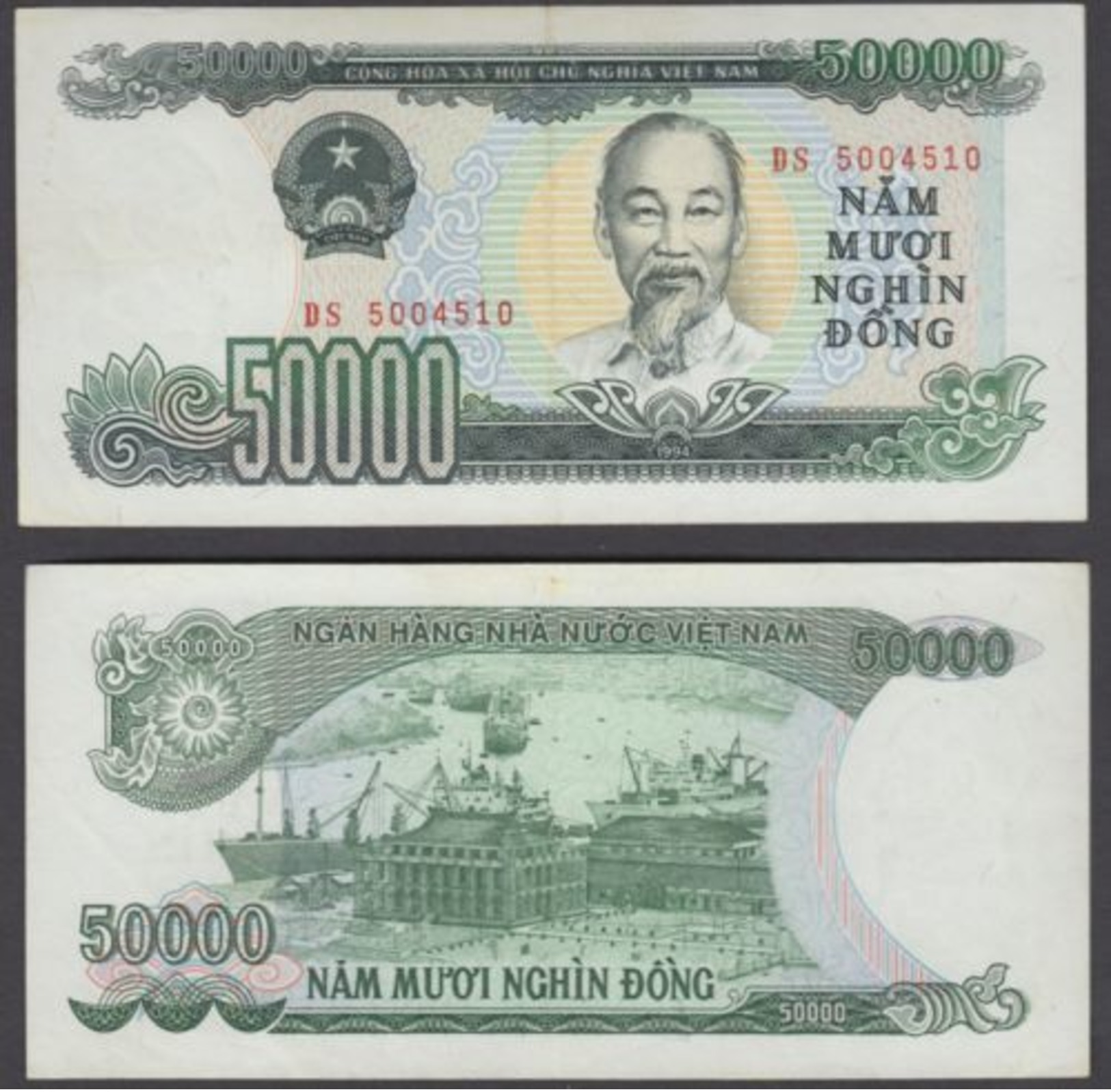 Vietnam 50000 Dong 1994 (VF++) Condition Banknote P-116 - Vietnam