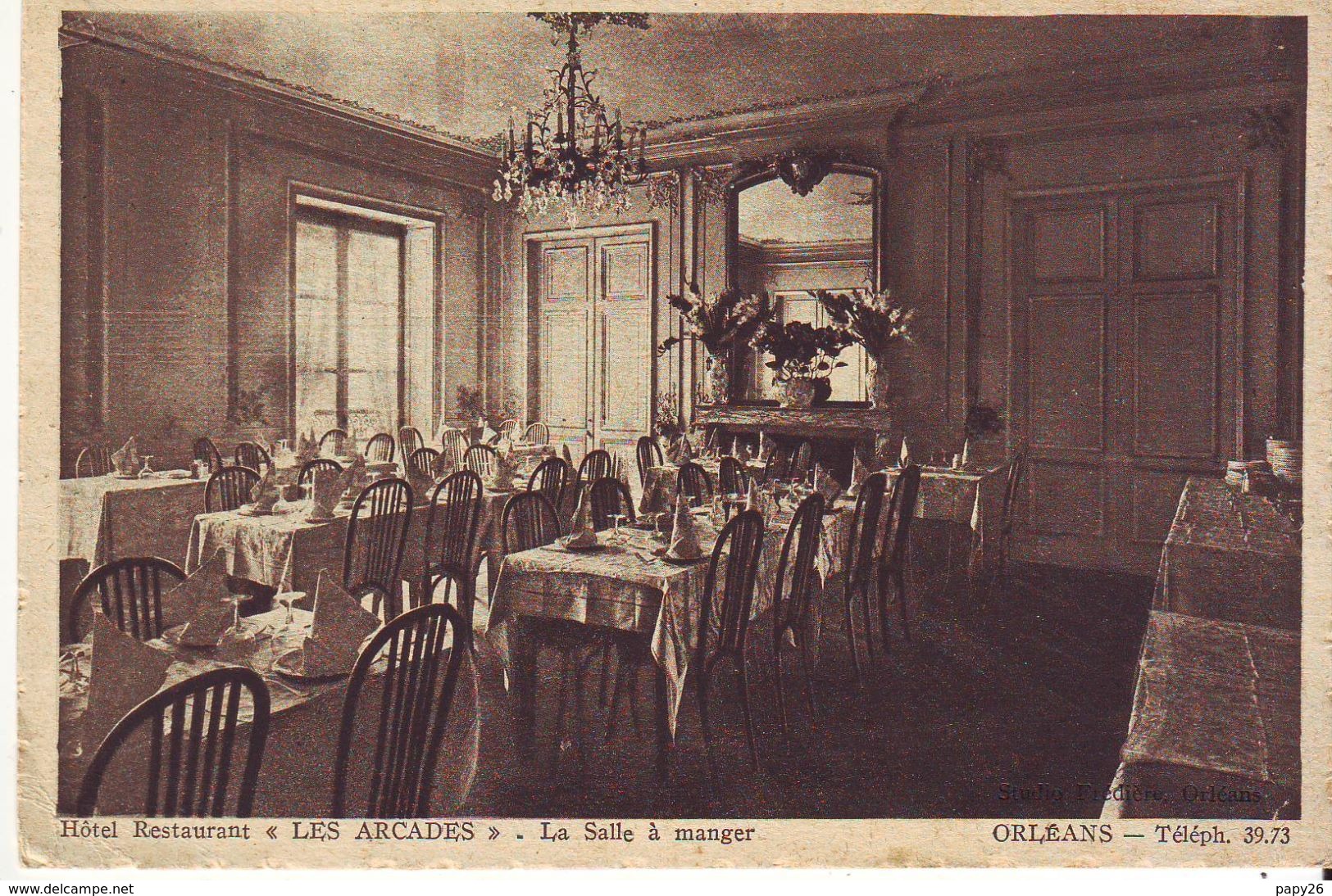 Cpa  Orleans  Les Arcades Hotel Restaurant - Orleans