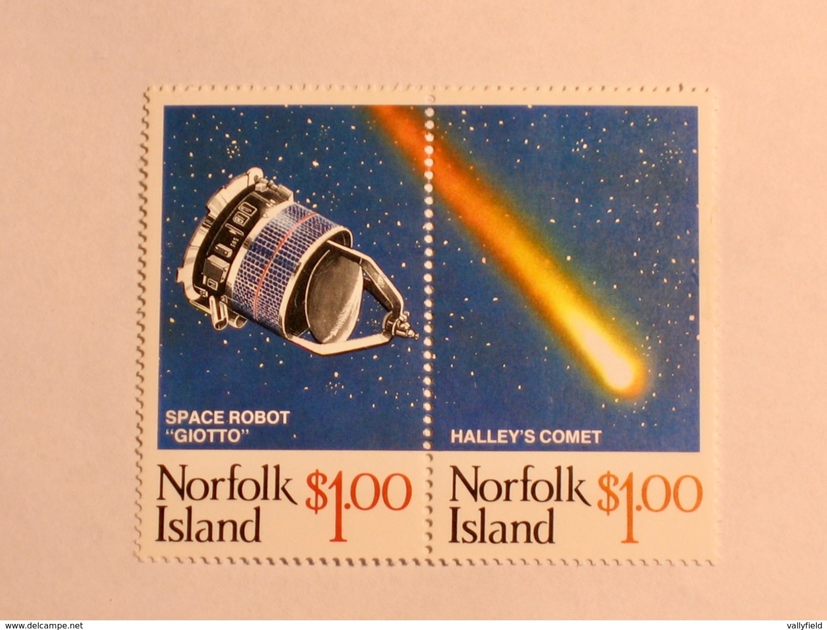 ILE NORFOLK  1986   LOT# 2  HALLEY'S COMET - Isla Norfolk