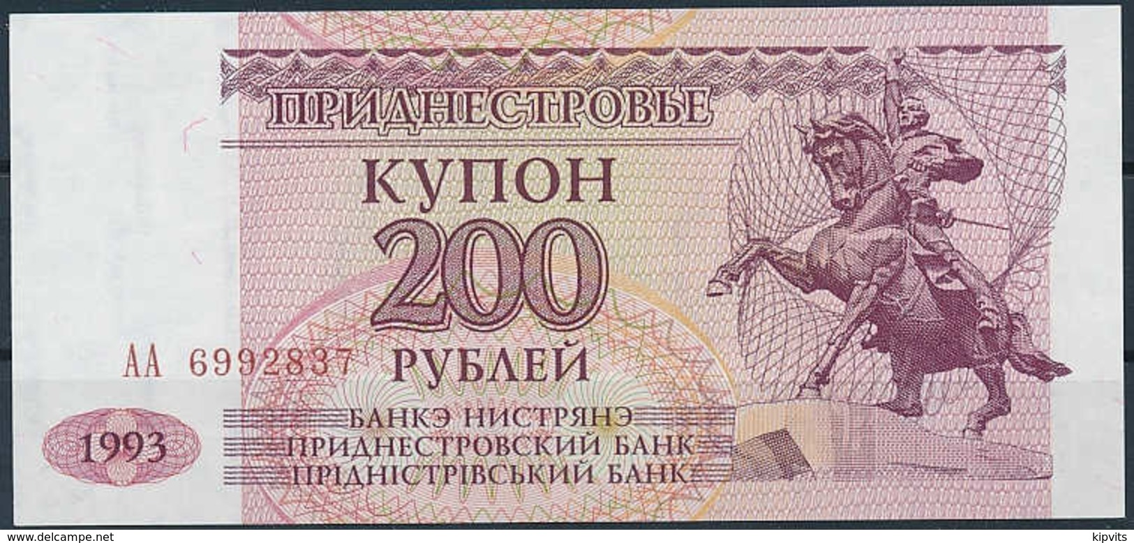 1993 PMR Transnistria 200 Coupon Rubles - Uncirculated - Andere - Europa