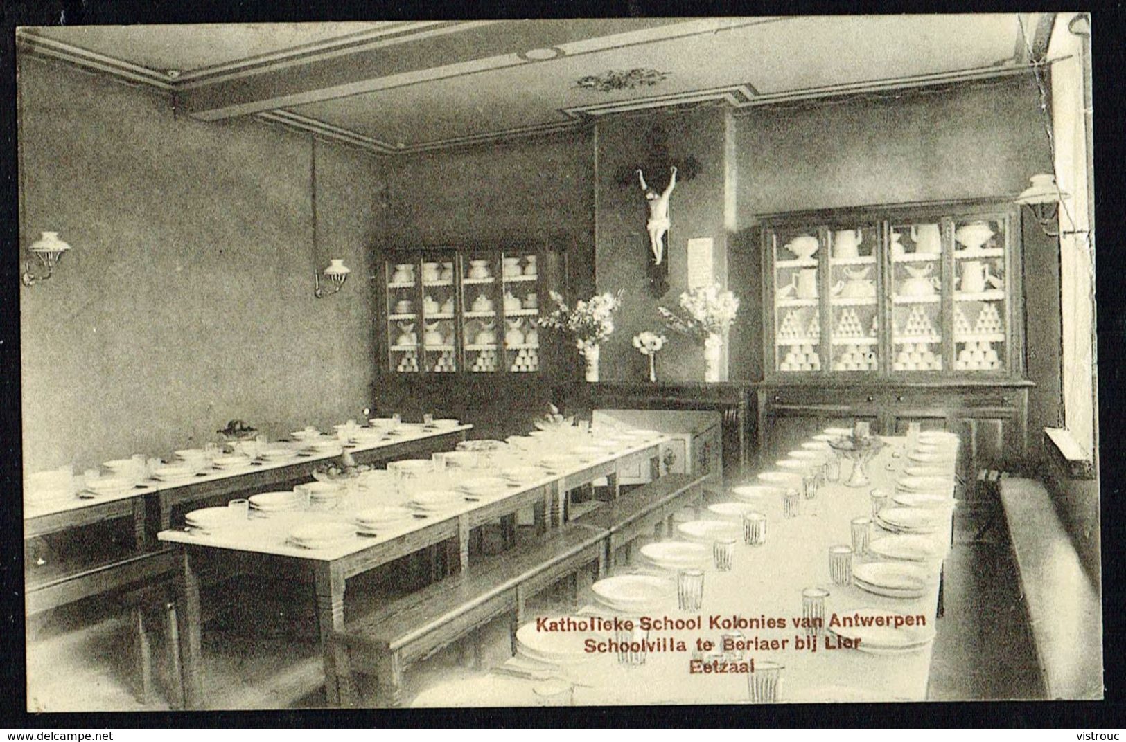 BERLAAR - BERLAER - Katholieke School Kolonies Van Antwerpen - Eetzaal - Circulé - Circulated - Gelaufen - 1914. - Berlaar