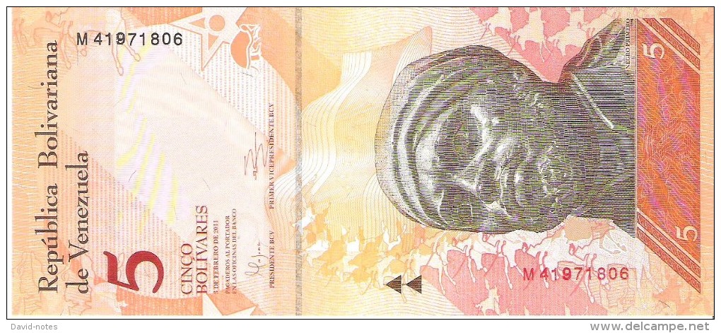 Venezuela  - Pick 89d - 5 Bolivares 2011 - Unc - Venezuela