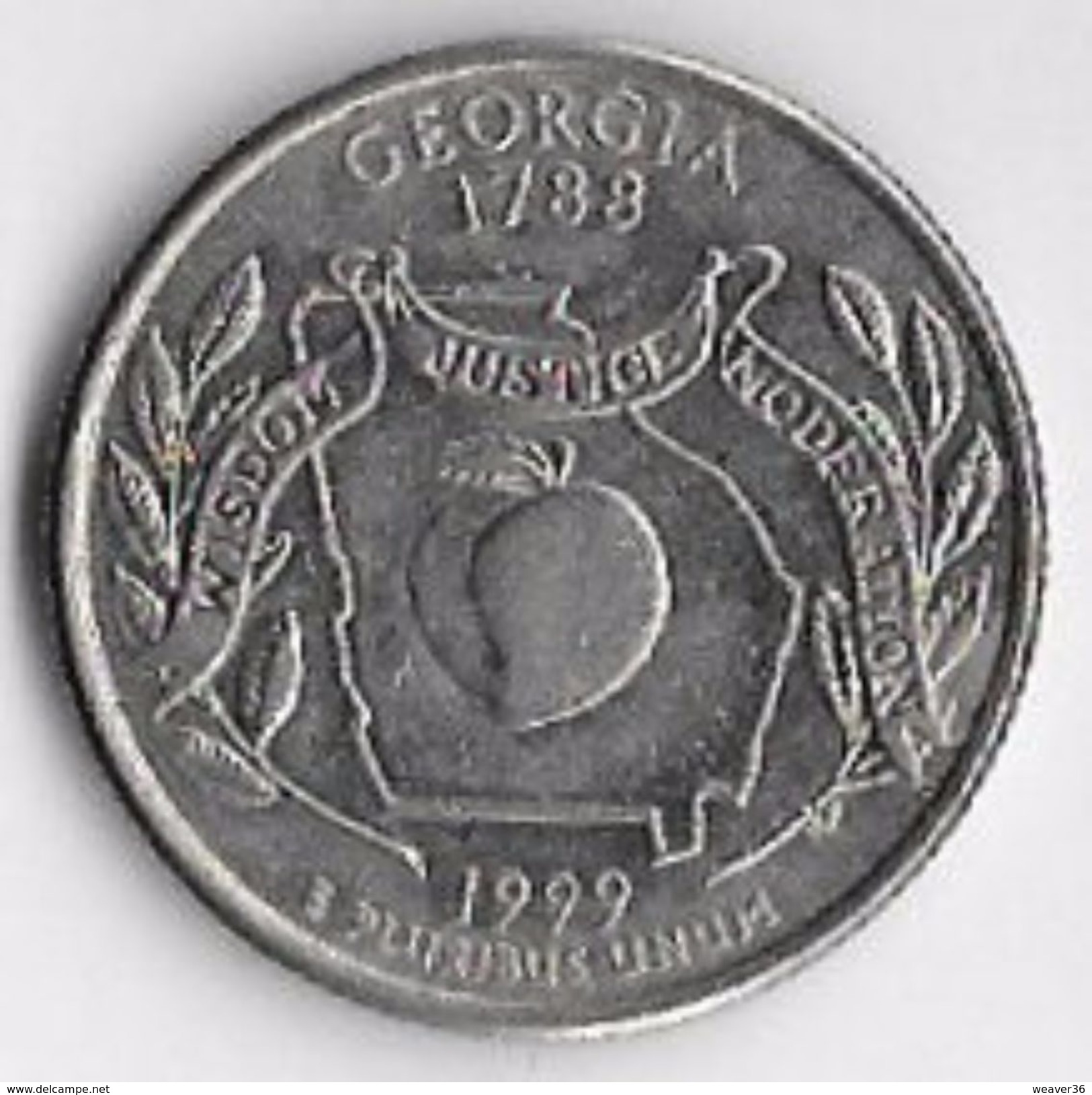 USA Georgia 1999D 25c States (1) [C485/2D] - 1999-2009: State Quarters