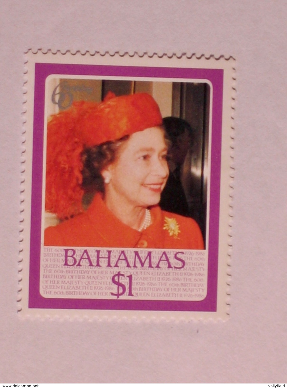 BAHAMAS  1986  L0T# 26  QUEEN ELIZABETH BIRTHDAY - Bahamas (1973-...)