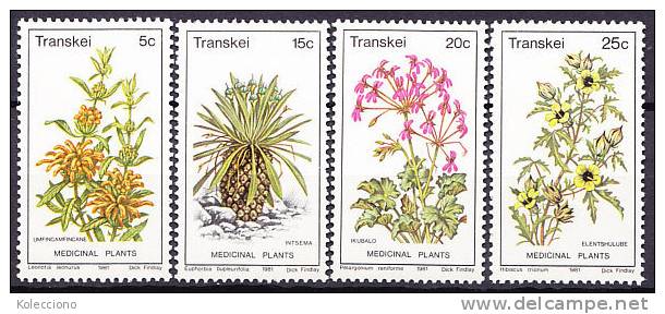 Transkei 1981 Yv. 88-91 Flowers, Medicine Plants MNH - Transkei