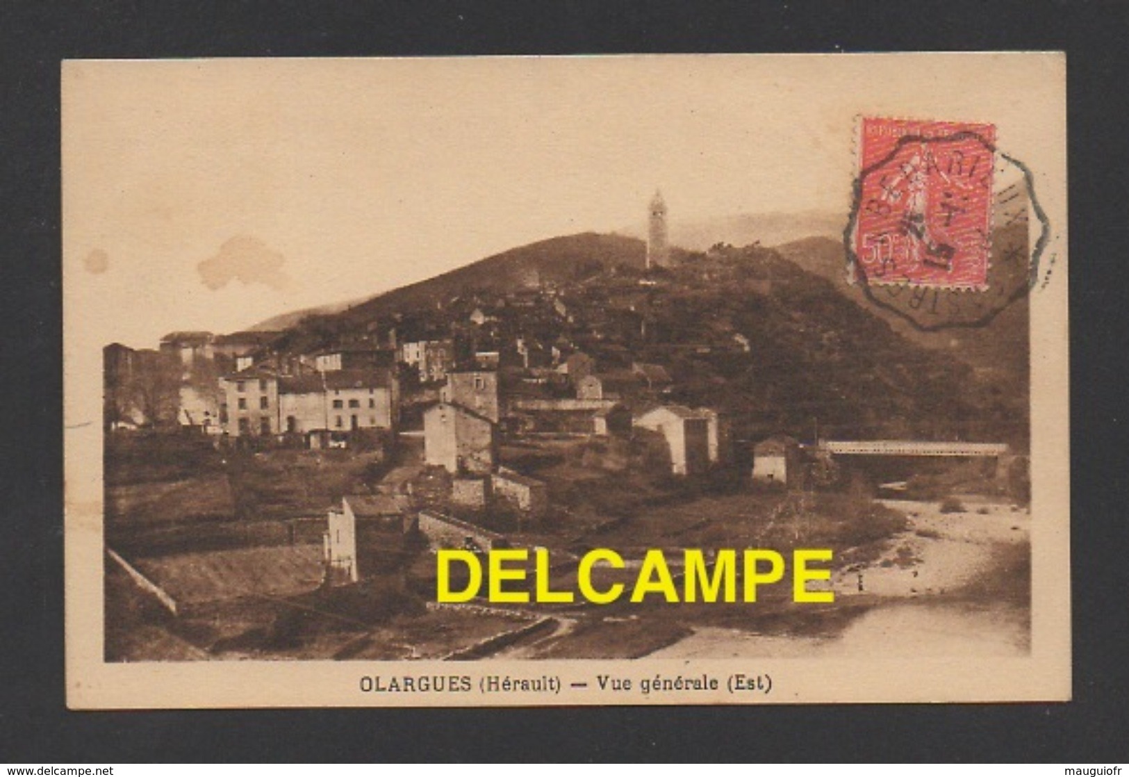 DF / 34 HÉRAULT / OLARGUES / VUE GENERALE ( EST ) / CIRCULÉE EN 1932 - Autres & Non Classés