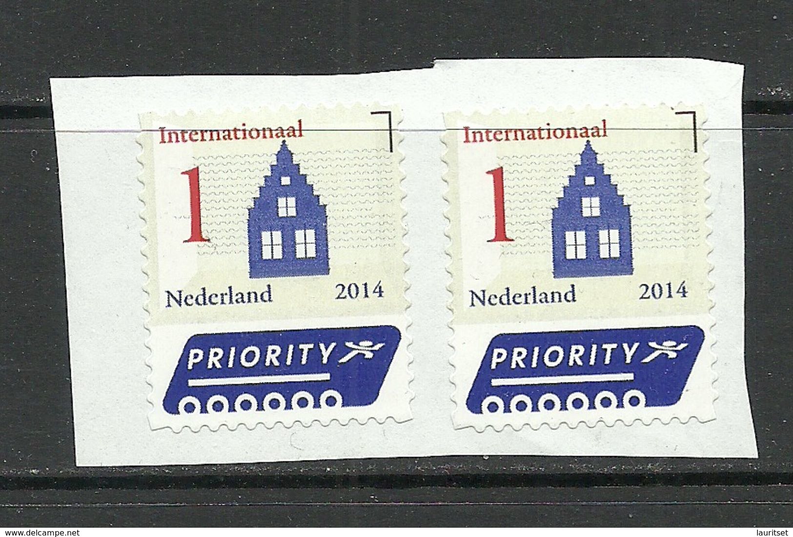 NEDERLAND Netherland 2014 - 2 Stamps On Cover Cut Out Not Cancelled Ungestempelt - Neufs