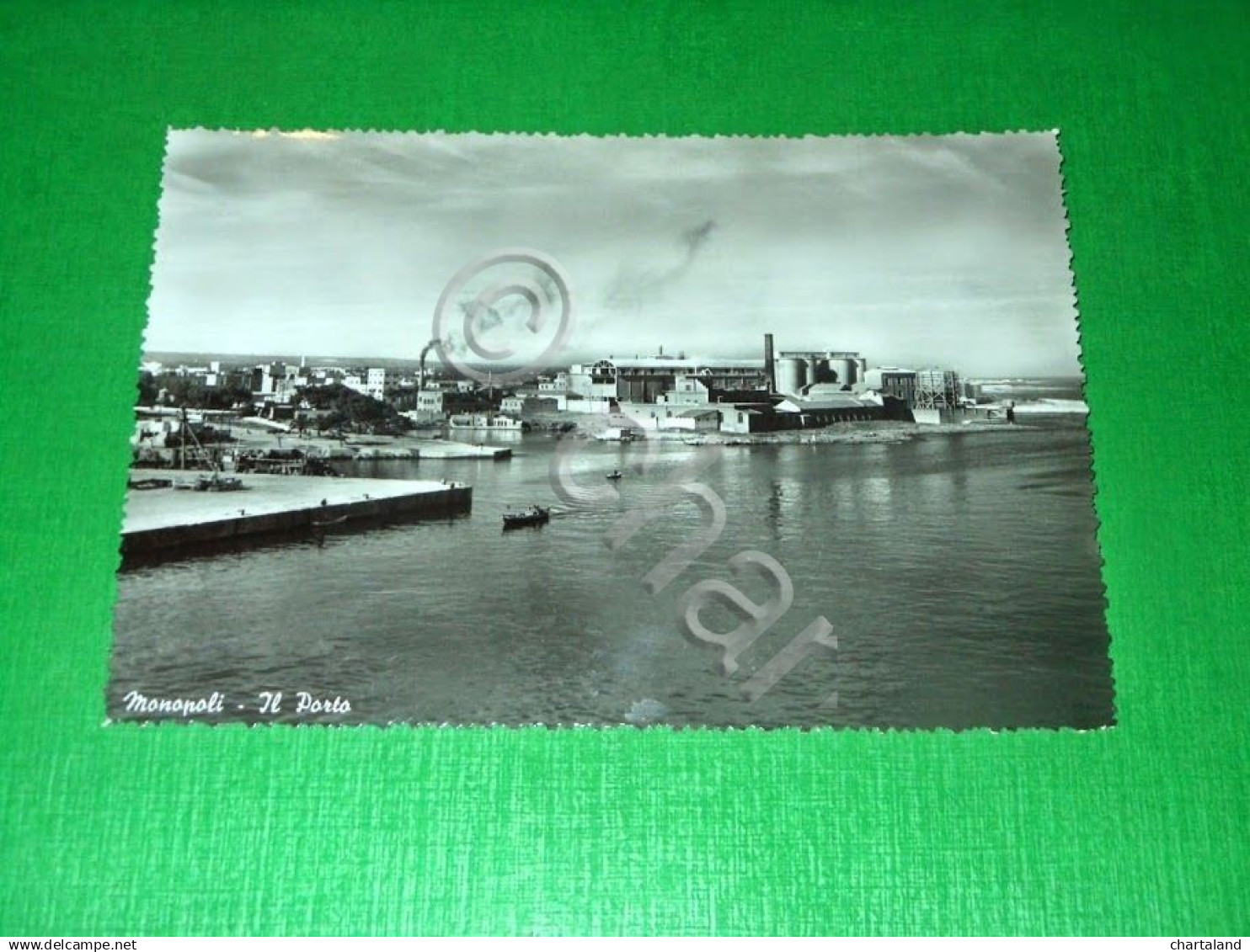 Cartolina Monopoli - Il Porto 1954 - Bari