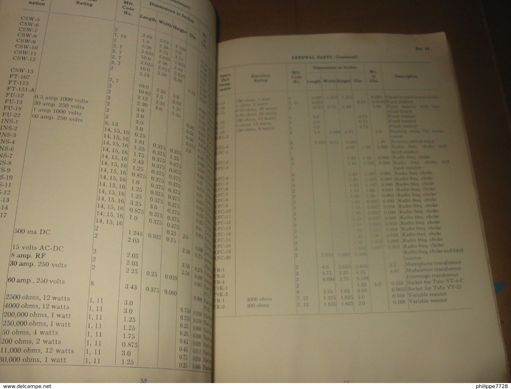 Livret authentique Opération and Maintenance RADIO TRANSMITTER BC-375-E  ARMY AIR FORCES 5 Janvier 1943