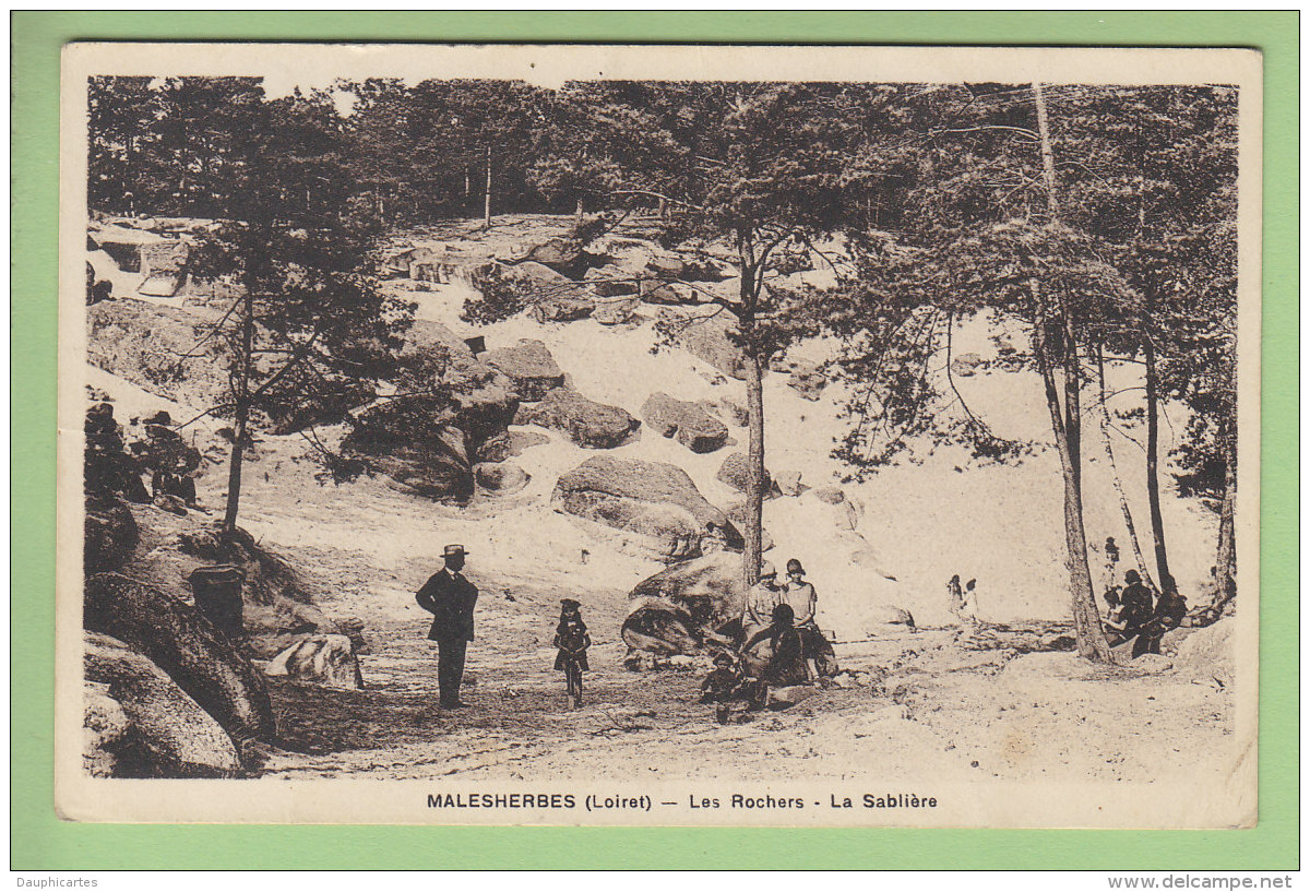 MALESHERBES : Les Rochers, La Sablière. 2 Scans. Edition Lenormand - Malesherbes