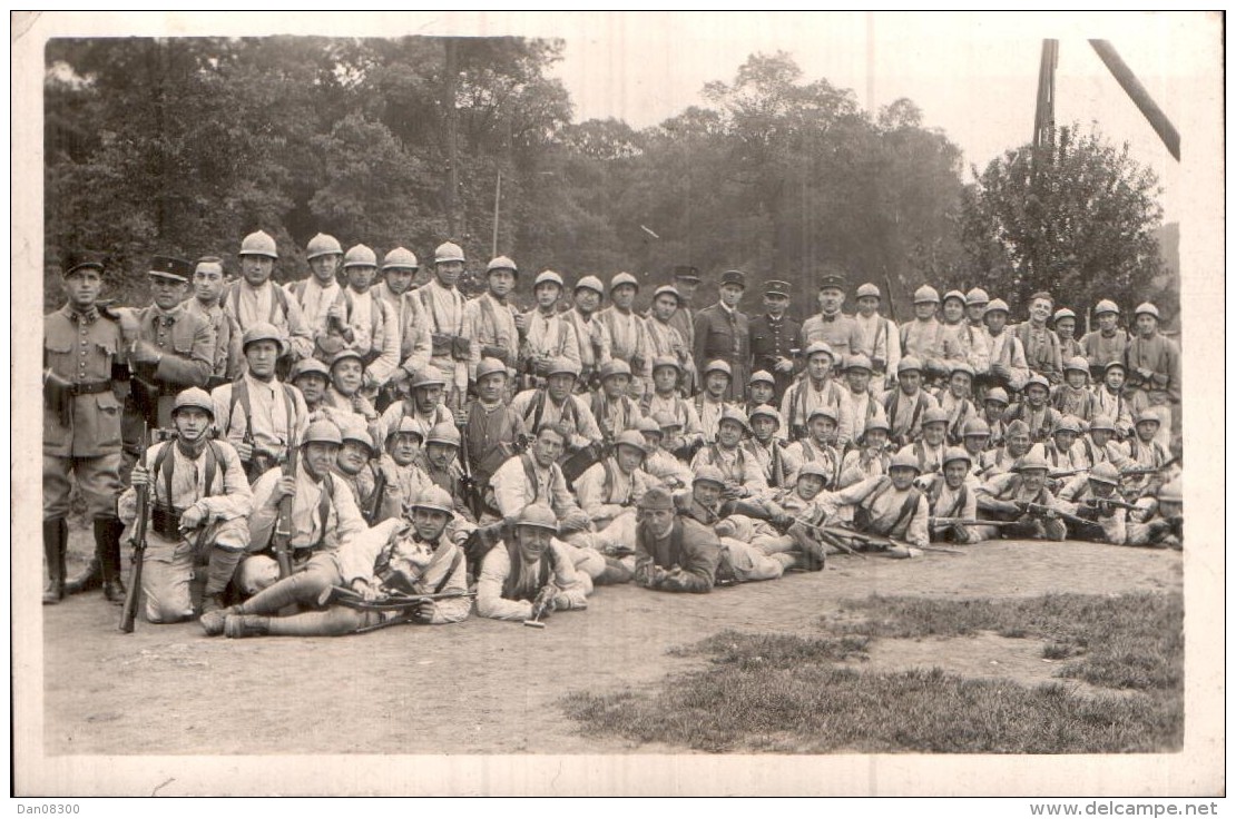 CARTE PHOTO NON IDENTIFIEE REPRESENTANT LE 3 Eme GENIE DE LA 11 Eme COMPAGNIE LE 12 JUIN 1932 - Zu Identifizieren