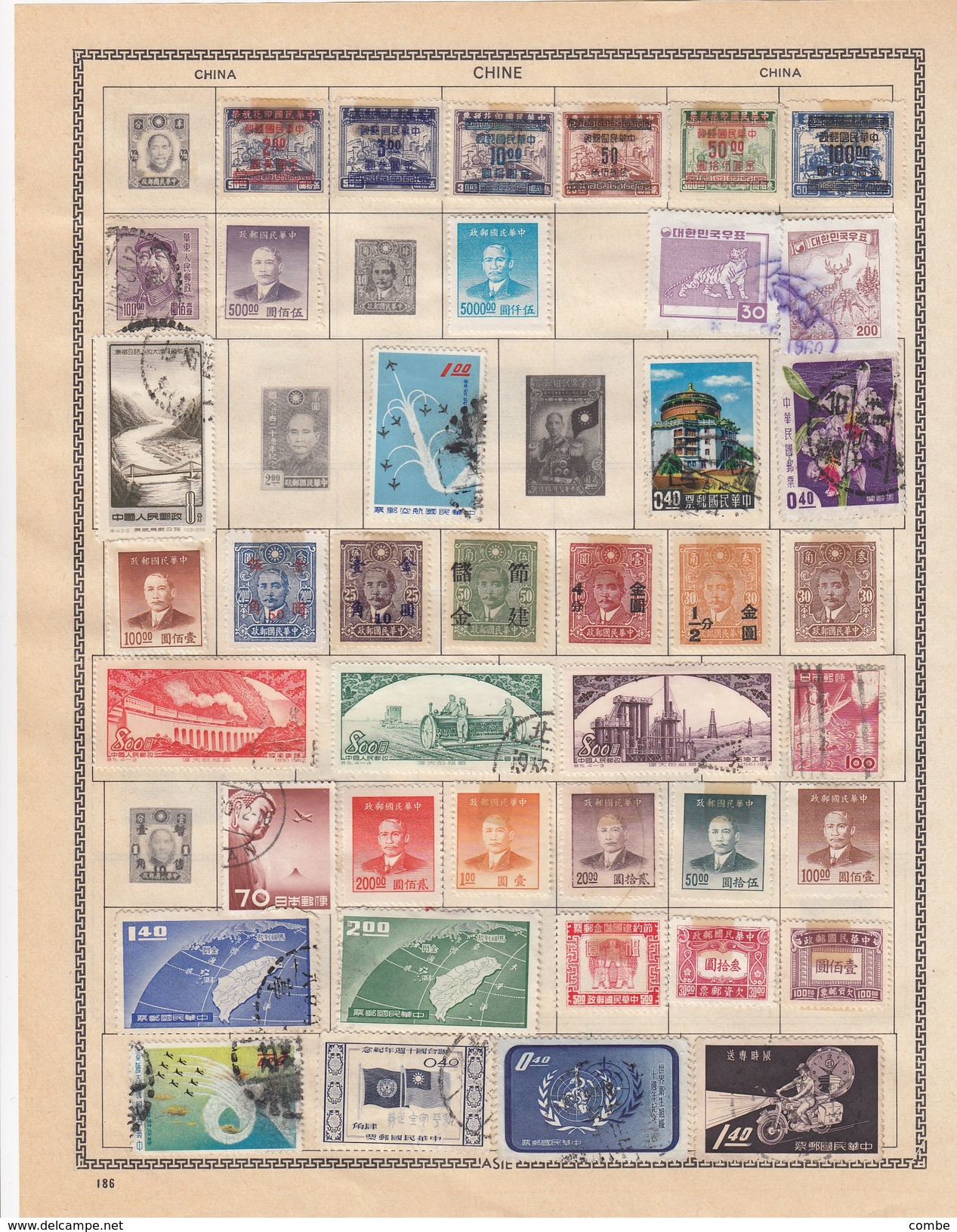 CHINA COLLECTION OLD STAMPS 10  SCANS - Altri & Non Classificati