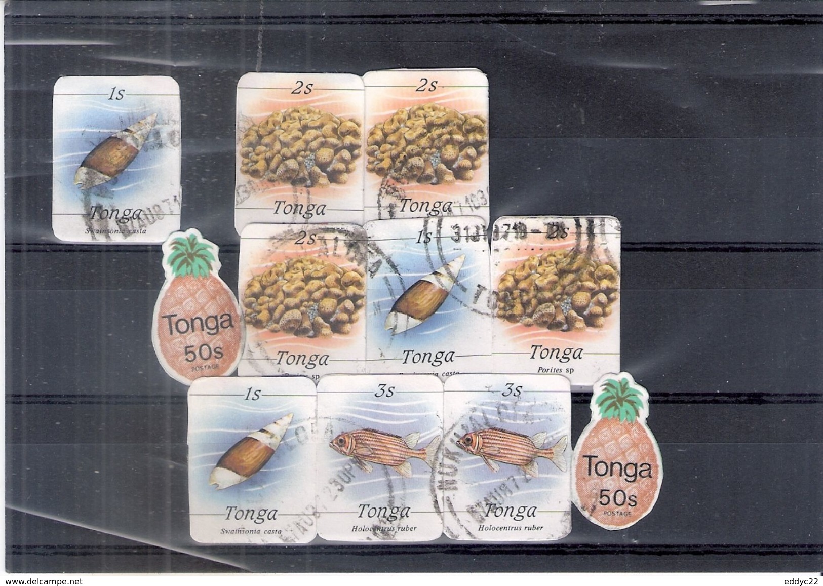 Petit Ensemble De Timbres Adhésifs Du Tonga - Obl/gest/used (à Voir) - Tonga (1970-...)