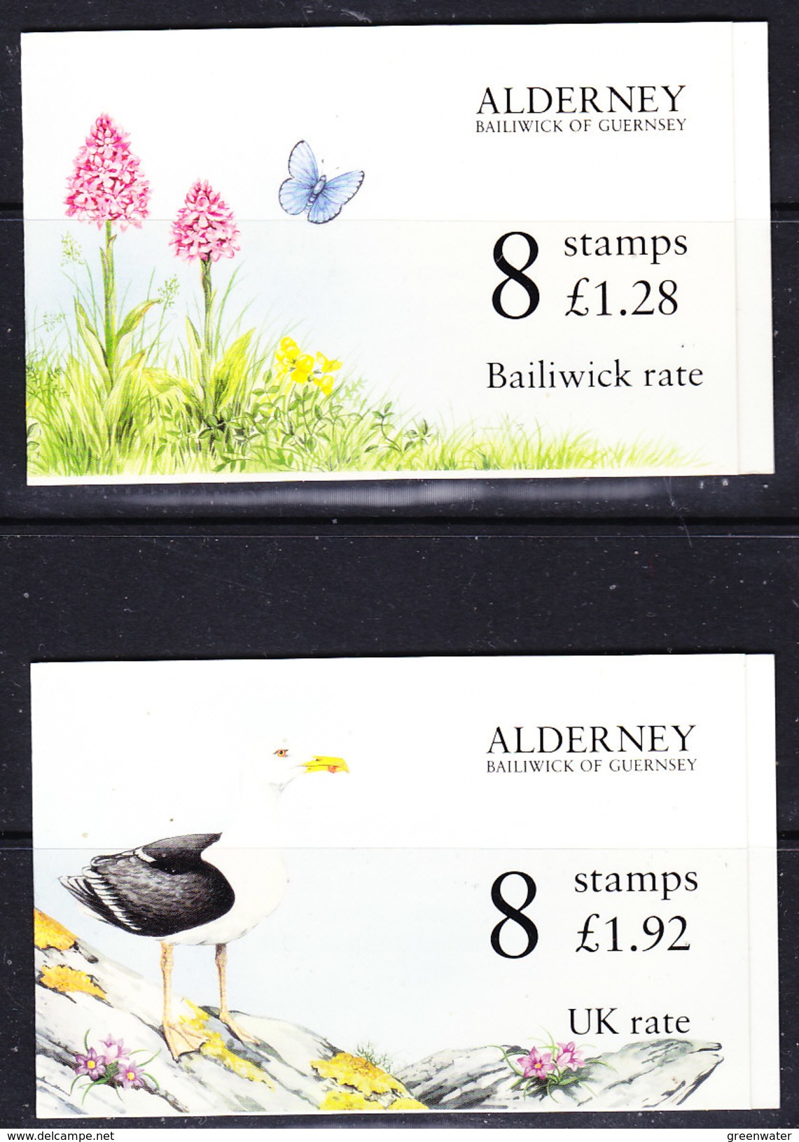 Alderney 1994 Fauna & Flora 2 Booklets ** Mnh (ALD127) - Alderney