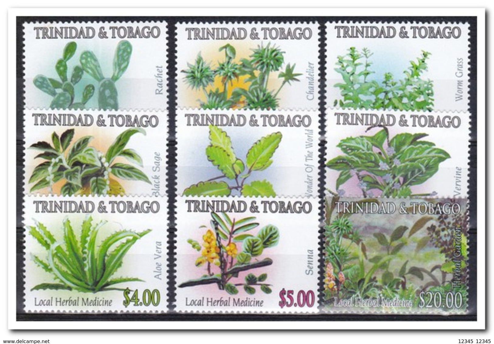 Trinidad & Tobago 2005, Postfris MNH, Plants ( Not Complete Set ) - Trinidad En Tobago (1962-...)