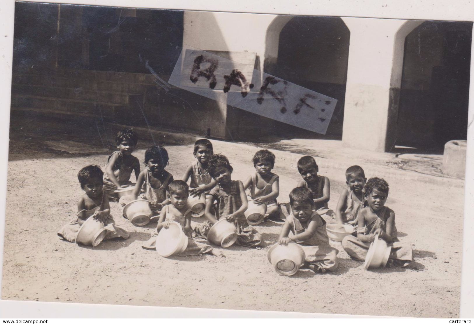 CARTE PHOTO,ASIE,ASIA,INDIAN,INDE ,CHILDREN,BENGALIS,TRAVAIL DES ENFANTS - Otros & Sin Clasificación