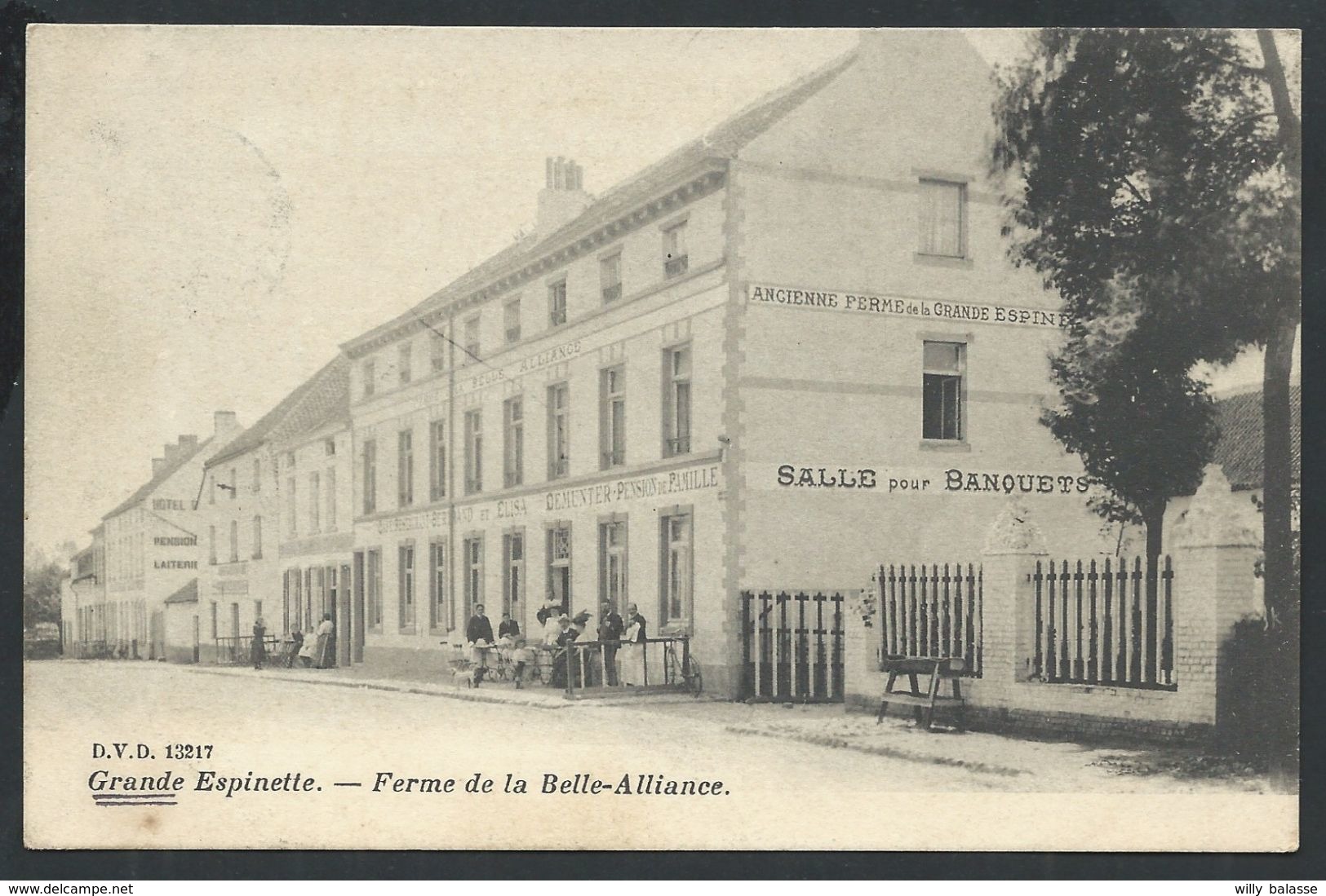 +++ CPA - GRANDE ESPINETTE - Ferme De La Belle Alliance - D.V.D. 13217 - Terrasse Animée   // - Rhode-St-Genèse - St-Genesius-Rode