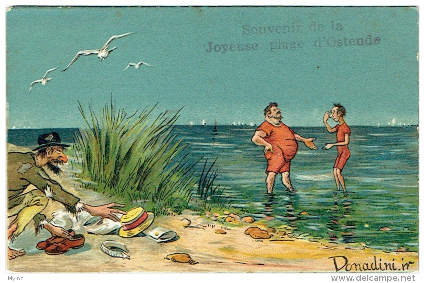 Illustrateur : Donadini. Humour. Souvenir D'Ostende. - Donadini, Antonio