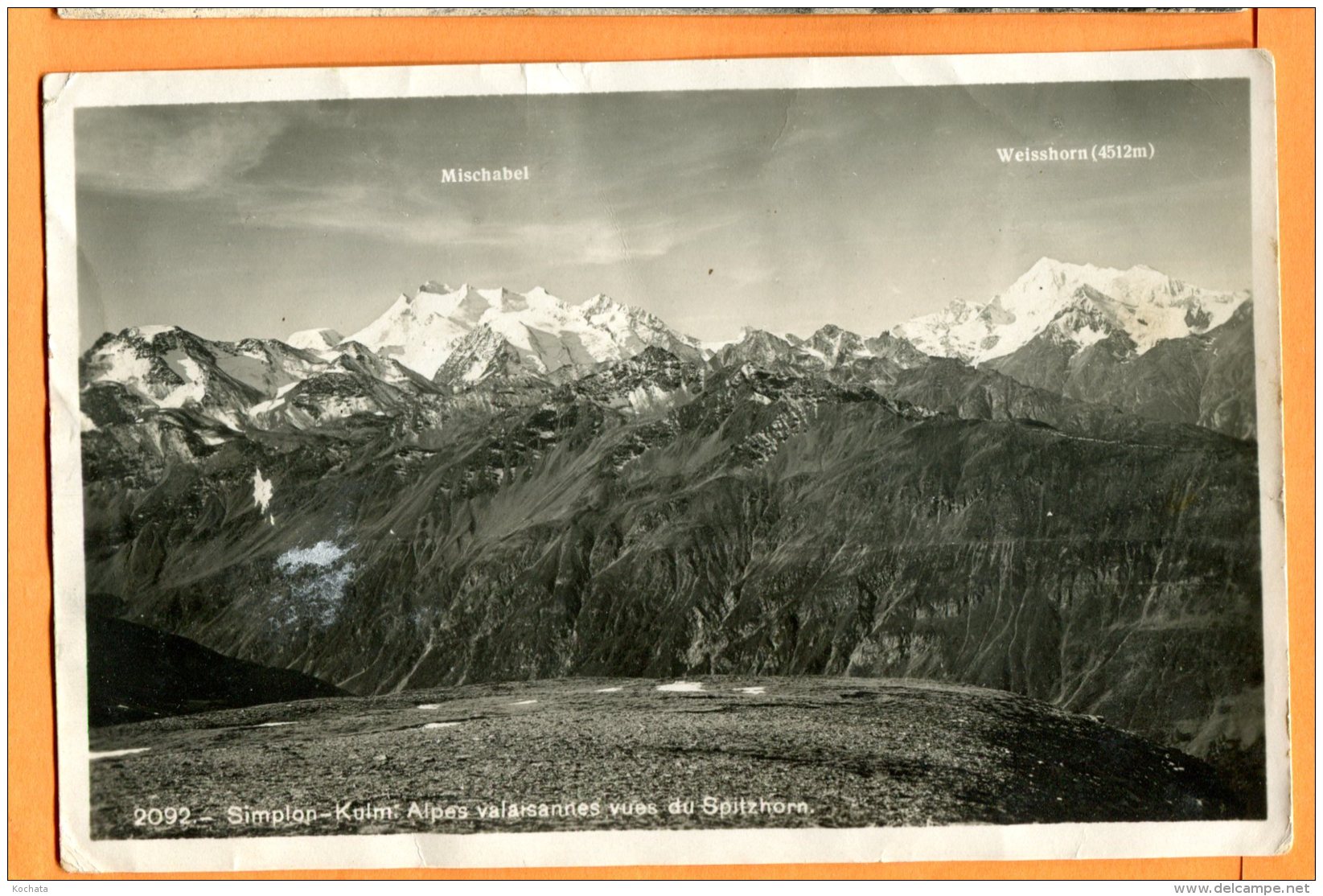 ALB296, Simplon - Klum, Alpes Valaisannes, Mischabel, Weisshorn, 2092, Non Circulée - Simplon