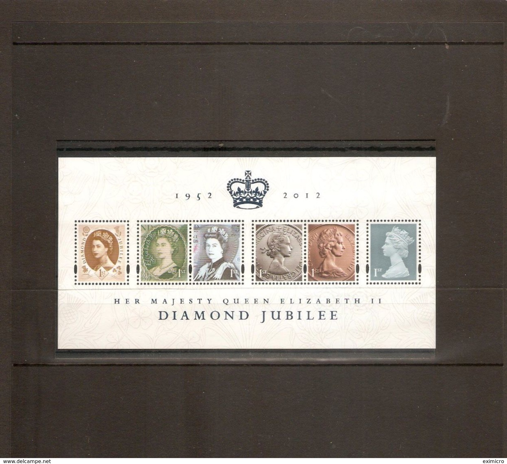 GREAT BRITAIN 2012 DIAMOND JUBILEE MINIATURE SHEET UNMOUNTED MINT - Blocks & Miniature Sheets