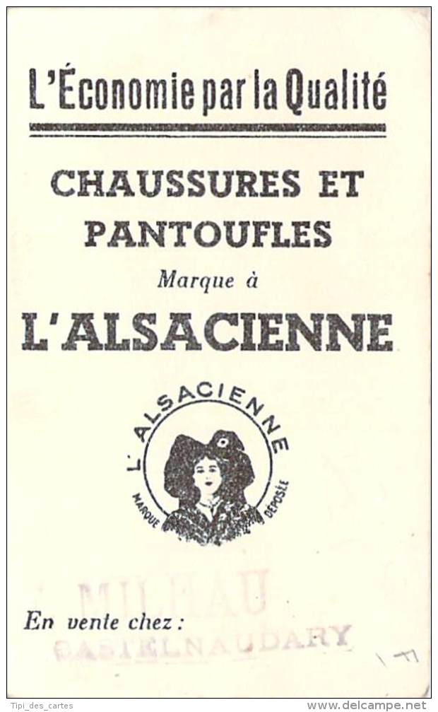 Illustrateur - Hansi - Carte Publicitaire Chaussures L'Alsacienne, Magasin Milhau Castelnaudary, Pas Une Carte Postale - Hansi