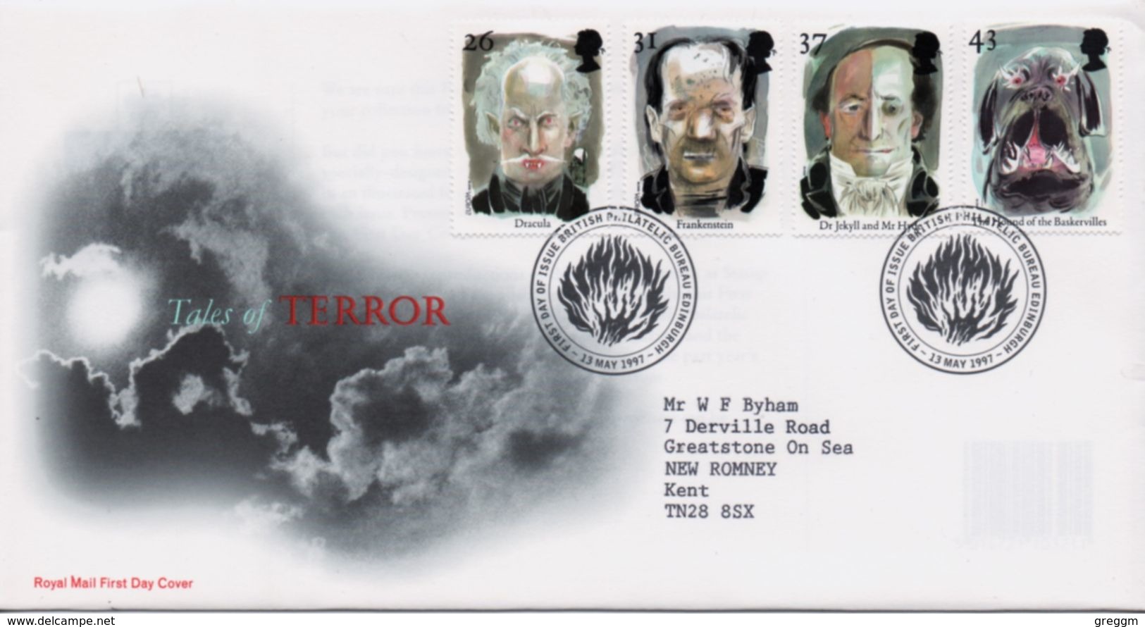 GB First Day Cover To Celebrate Tales Of  Terror 1997 - 1991-2000 Decimal Issues