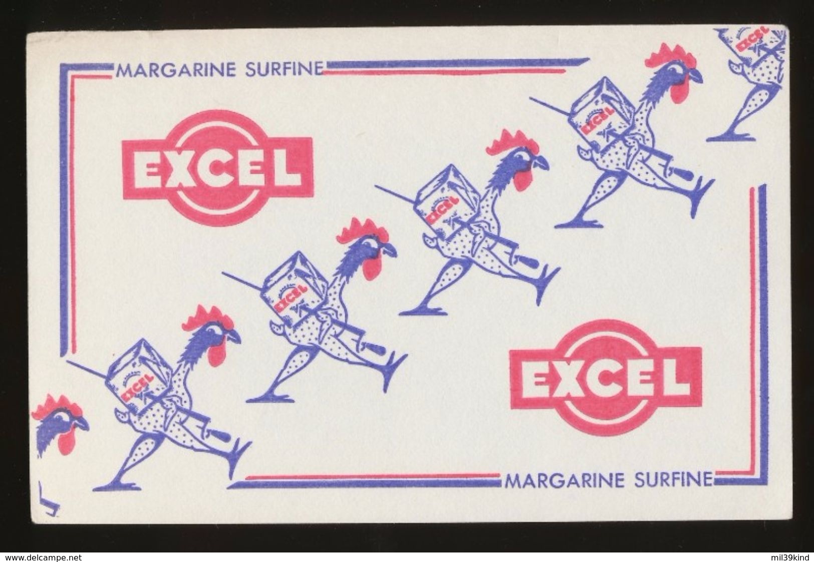 Buvard - EXCEL - MARGARINE SURFINE - E