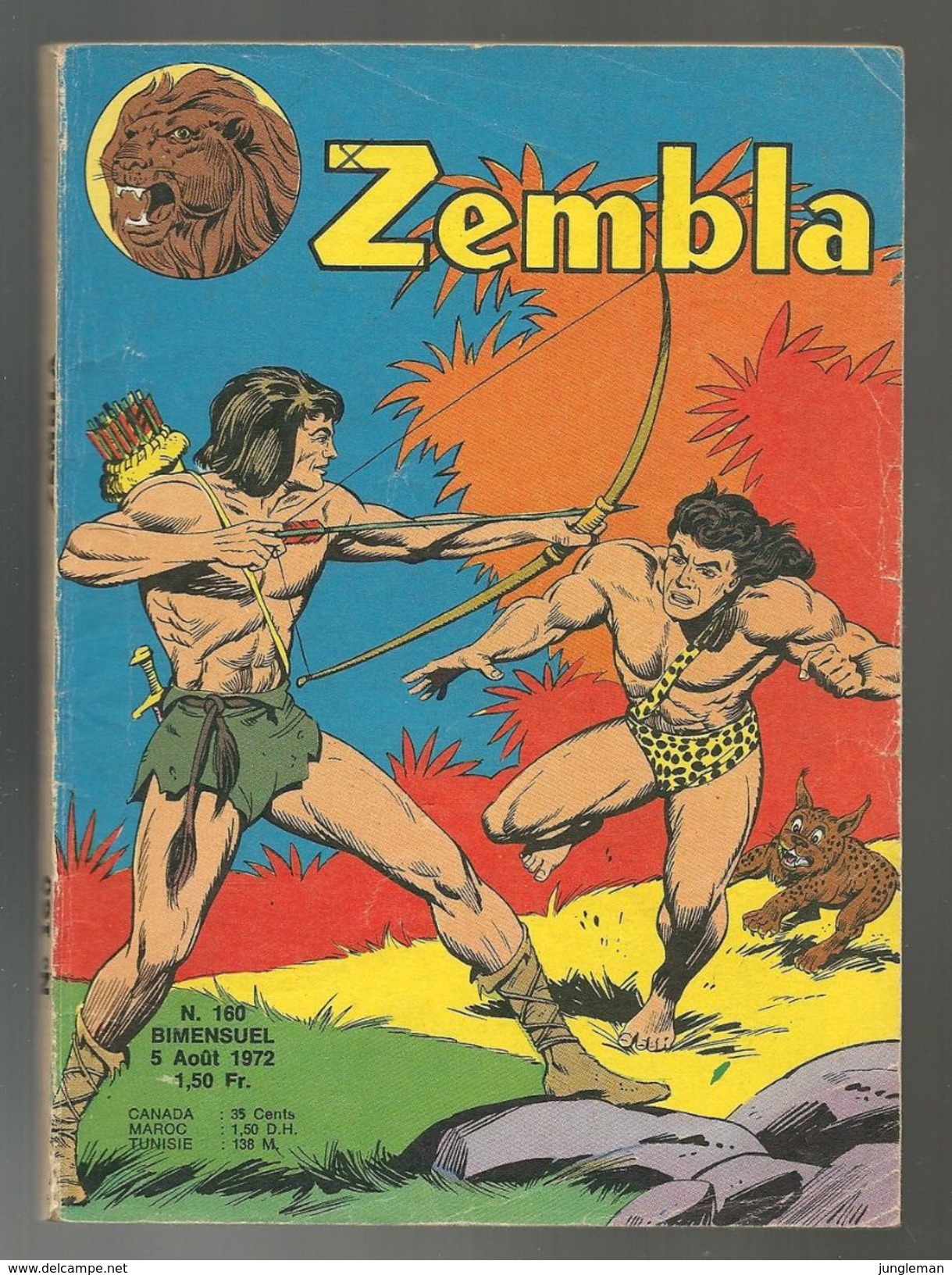 Zembla N° 160 - Editions LUG à Lyon - Août 1972 - Avec Aussi Dan Tempête Et Rakar - BE - Zembla