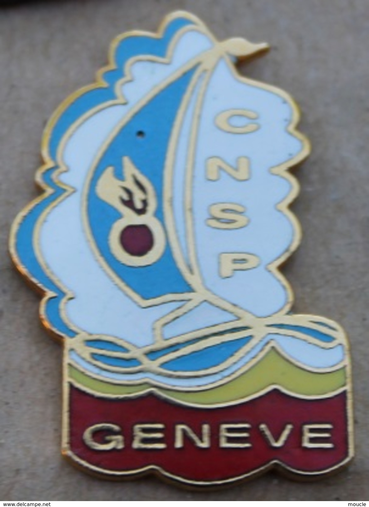 CNSP - GENEVE - SUISSE - BATEAU - VOILIER - GRENADE  -      (JAUNE) - Police