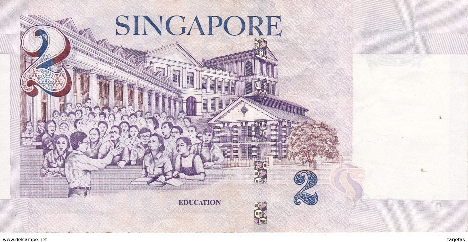 BILLETE DE SINGAPORE DE $2   (BANKNOTE) - Singapore