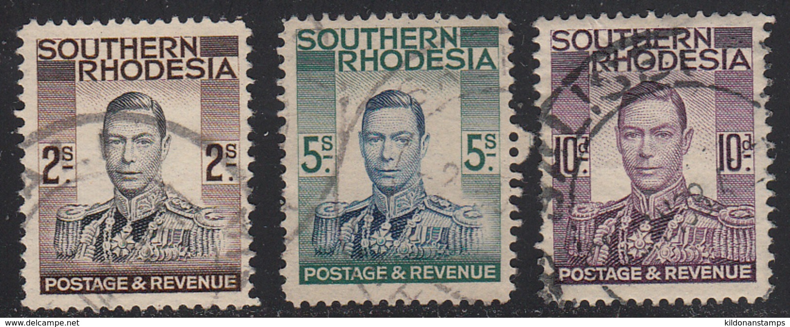 Southern Rhodesia 1937 Cancelled, Sc# , SG 47,50,52 - Rhodesia Del Sud (...-1964)