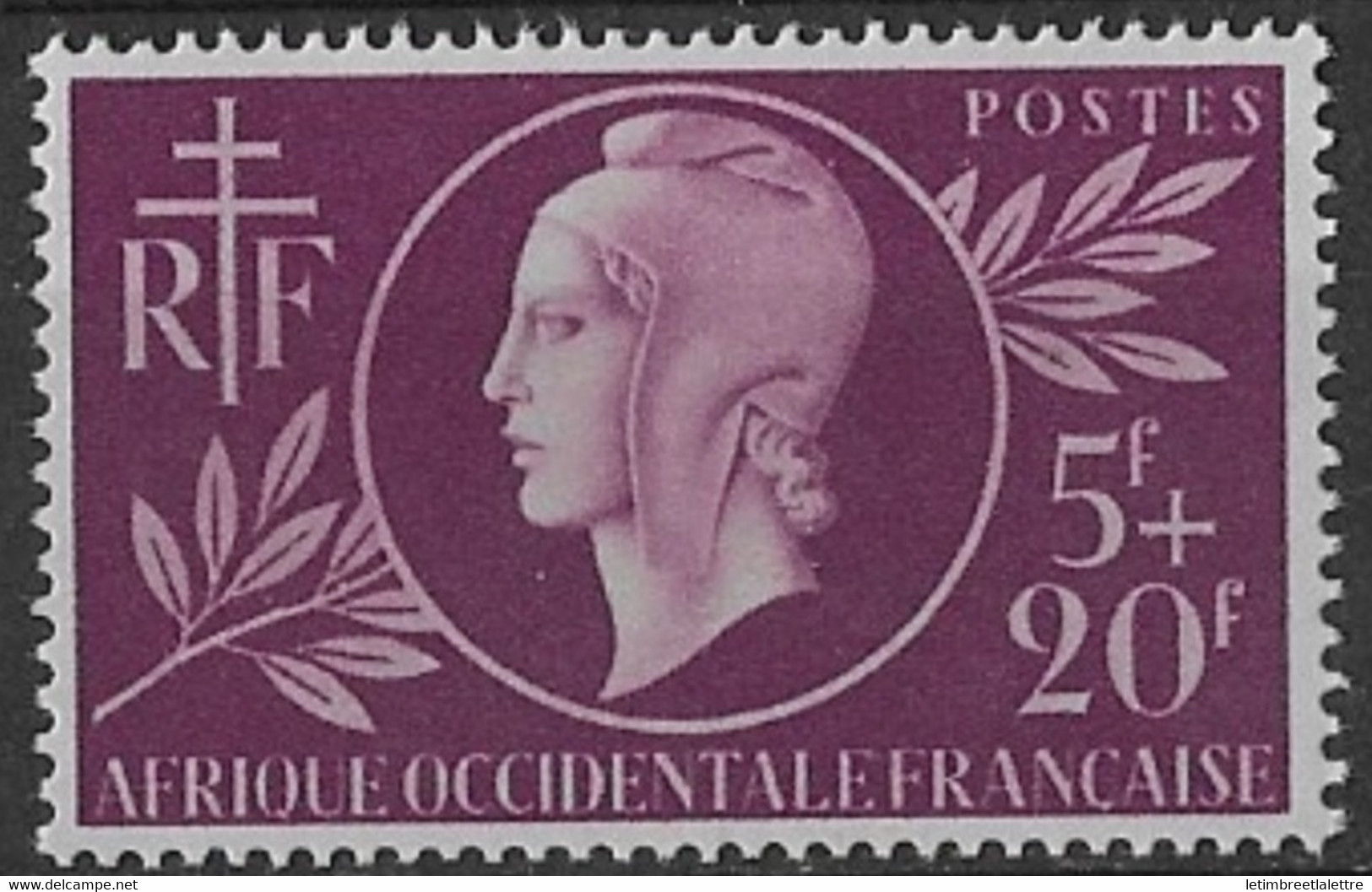 ⭐ AOF - YT N° 1 ** - Neuf Sans Charnière - 1944 ⭐ - Unused Stamps