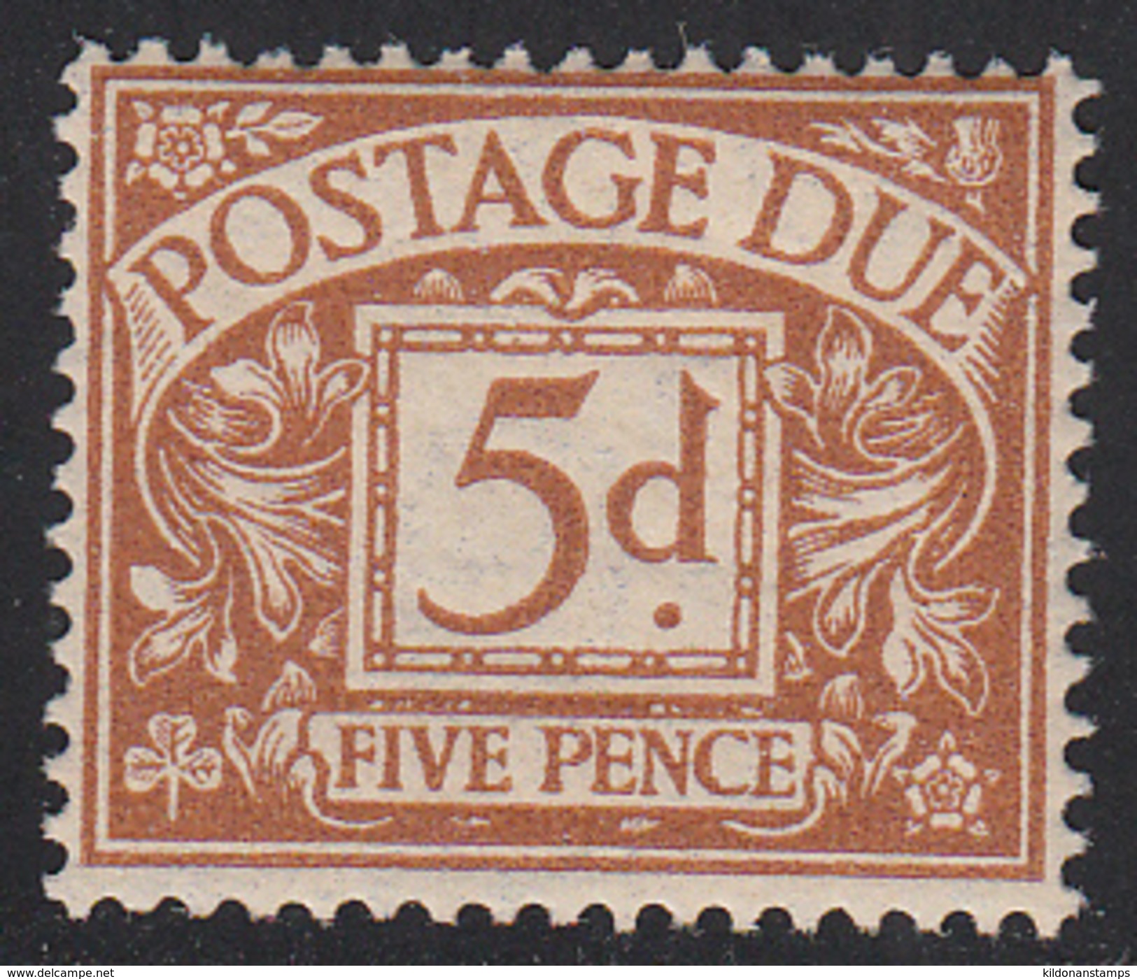 Great Britain 1936-37 Postage Due, Mint No Hinge, Wmk 125, Sc#  SG D24 - Strafportzegels