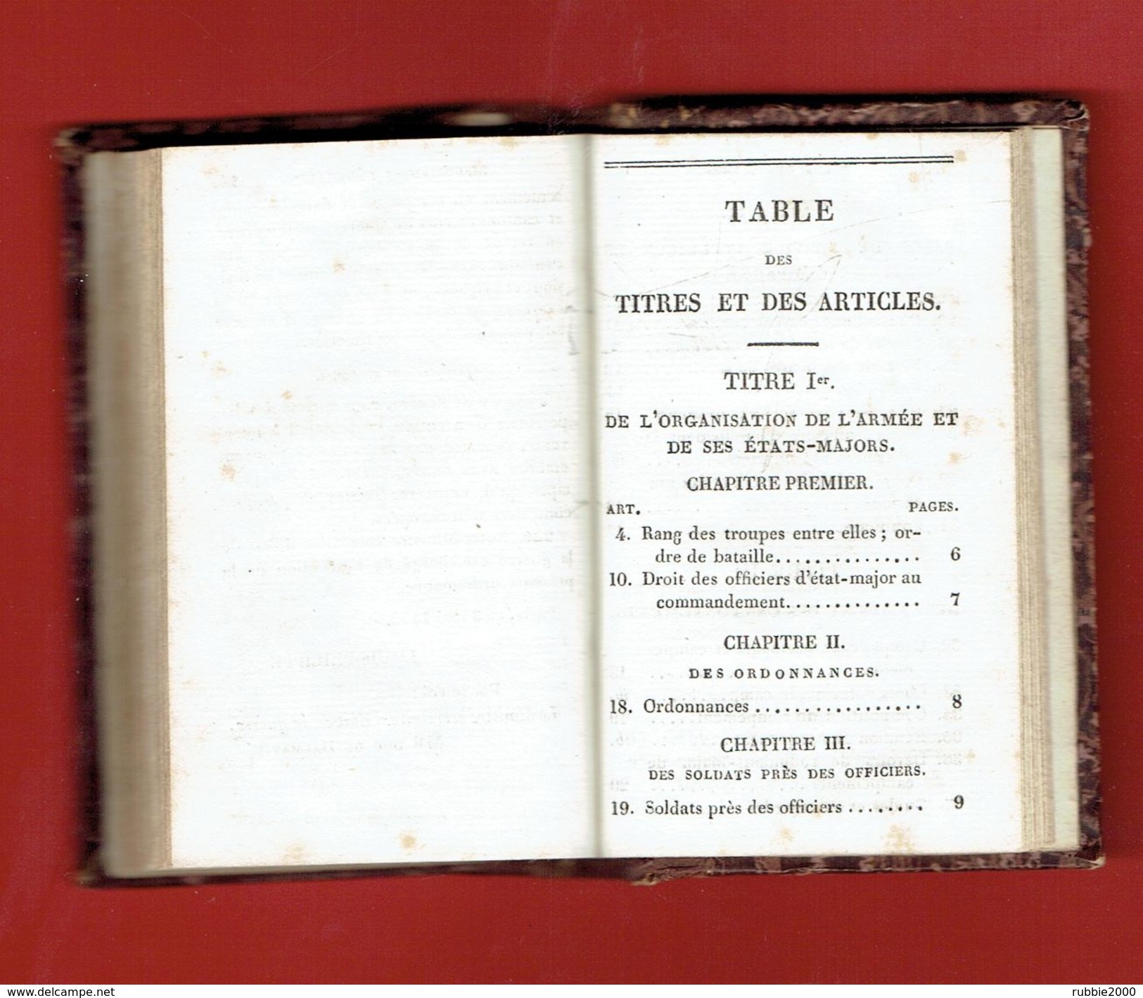 ORDONNANCE DU ROI SUR LE SERVICE DES ARMEES EN CAMPAGNE 3 MAI 1832 CAVALERIE LOUIS PHILIPPE LIBRAIRE LENEVEU MILITARIA - 1801-1900