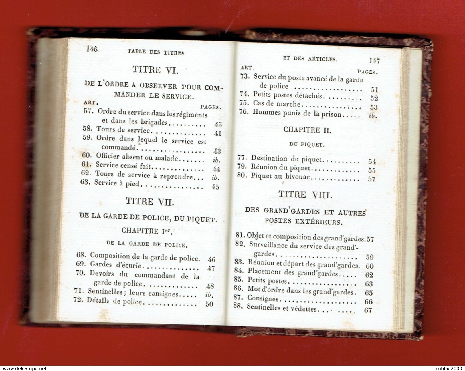 ORDONNANCE DU ROI SUR LE SERVICE DES ARMEES EN CAMPAGNE 3 MAI 1832 CAVALERIE LOUIS PHILIPPE LIBRAIRE LENEVEU MILITARIA - 1801-1900