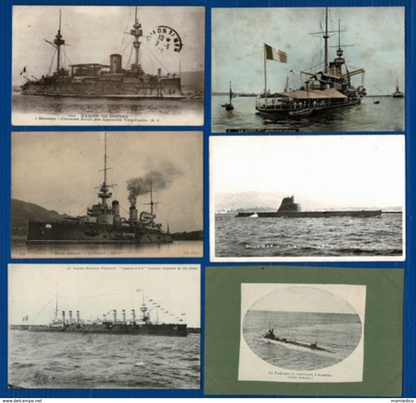 12 CP De Marine De Guerre ( BATEAUX Et ARSENAUX). Lot N°24 - 5 - 99 Cartes