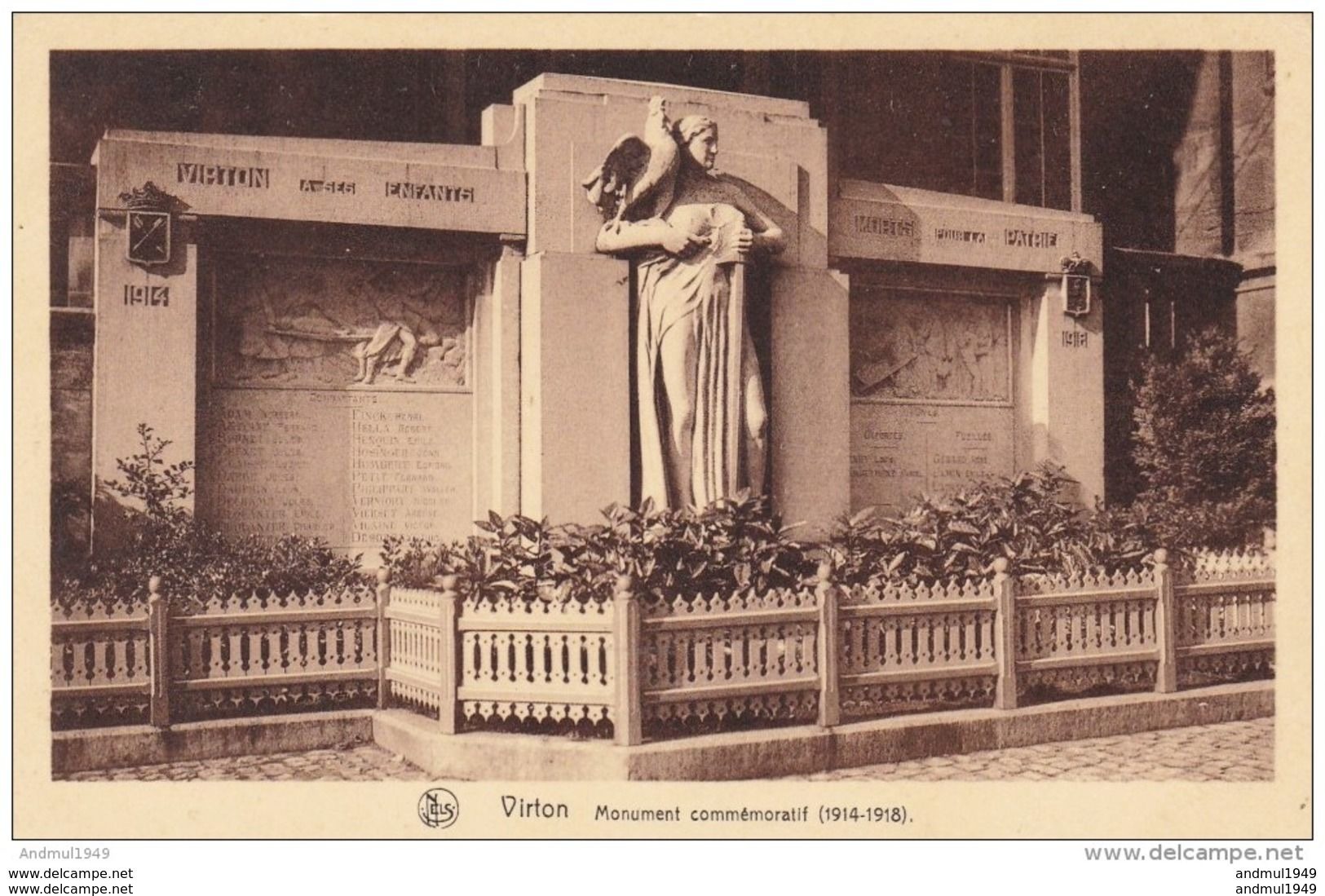 VIRTON - Monument Commémoratif (1914-1918) - Edit. : Syndicat D'Initiative, Virton - Virton