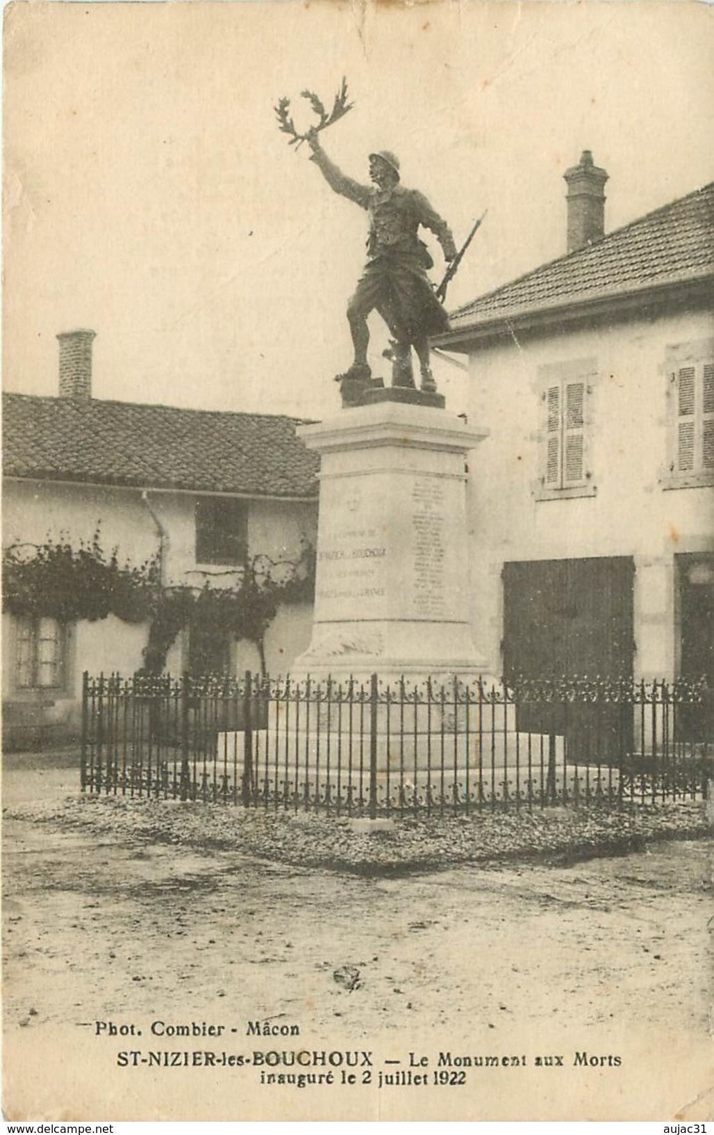 Dép 01 - St Nizier Les Bouchoux - Saint Nizier Les Bouchoux - Le Monument Aux Morts Inauguré Le 2 Juillet 1922 - état - Unclassified