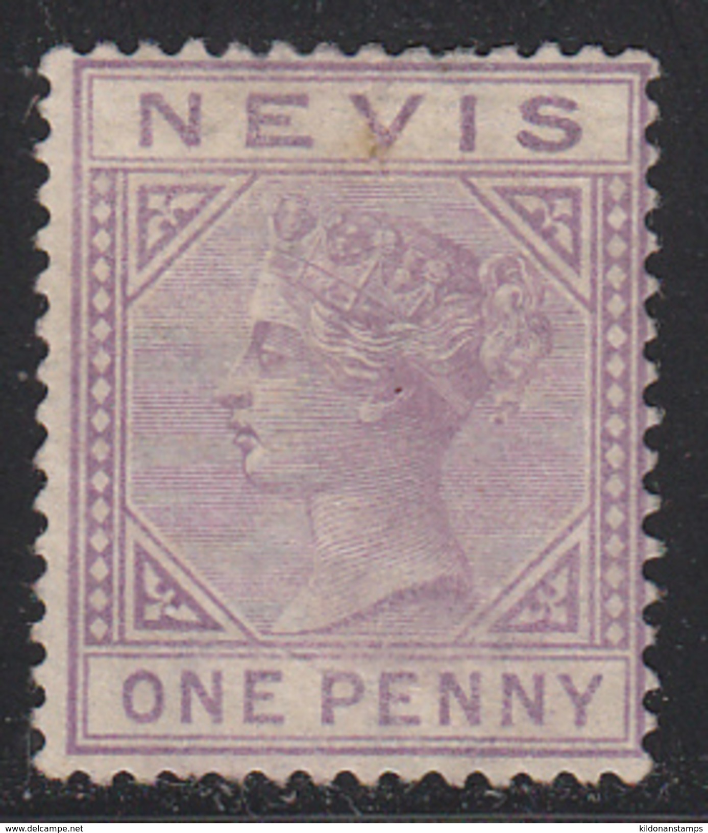 Nevis 1879-80 Mint Mounted, See Description, Wmk Crown CC, Sc# , SG 23 - San Cristóbal Y Nieves - Anguilla (...-1980)