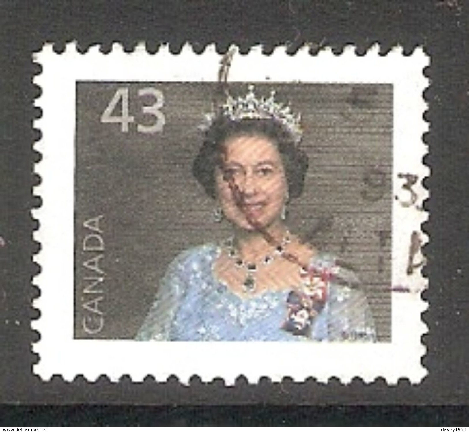 005152 Canada 1992 Queen 43c FU - Used Stamps