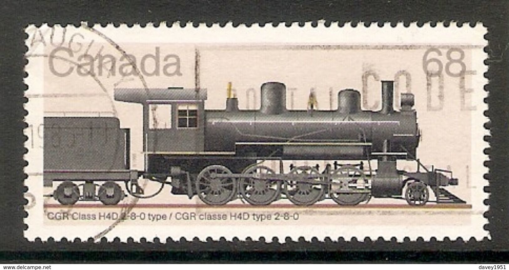 005154 Canada 1985 Trains 68c FU - Gebruikt