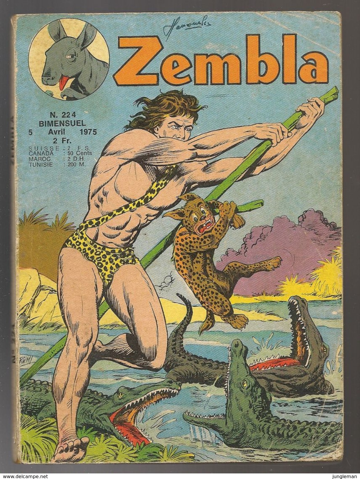 Zembla N° 224 - Avec En + Bozart Et Capitaine Tiger - Editions LUG à Lyon - Avril 1975 - BE - Zembla