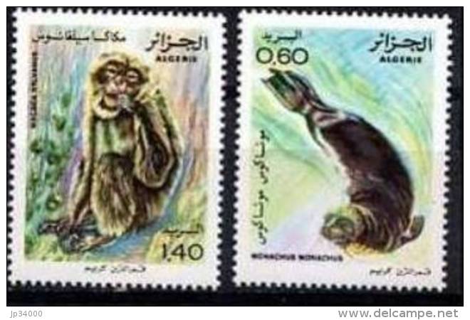 ALGERIE, Singe, Mammiferes Marin, Yvert 744/45  ** MNH. - Autres & Non Classés