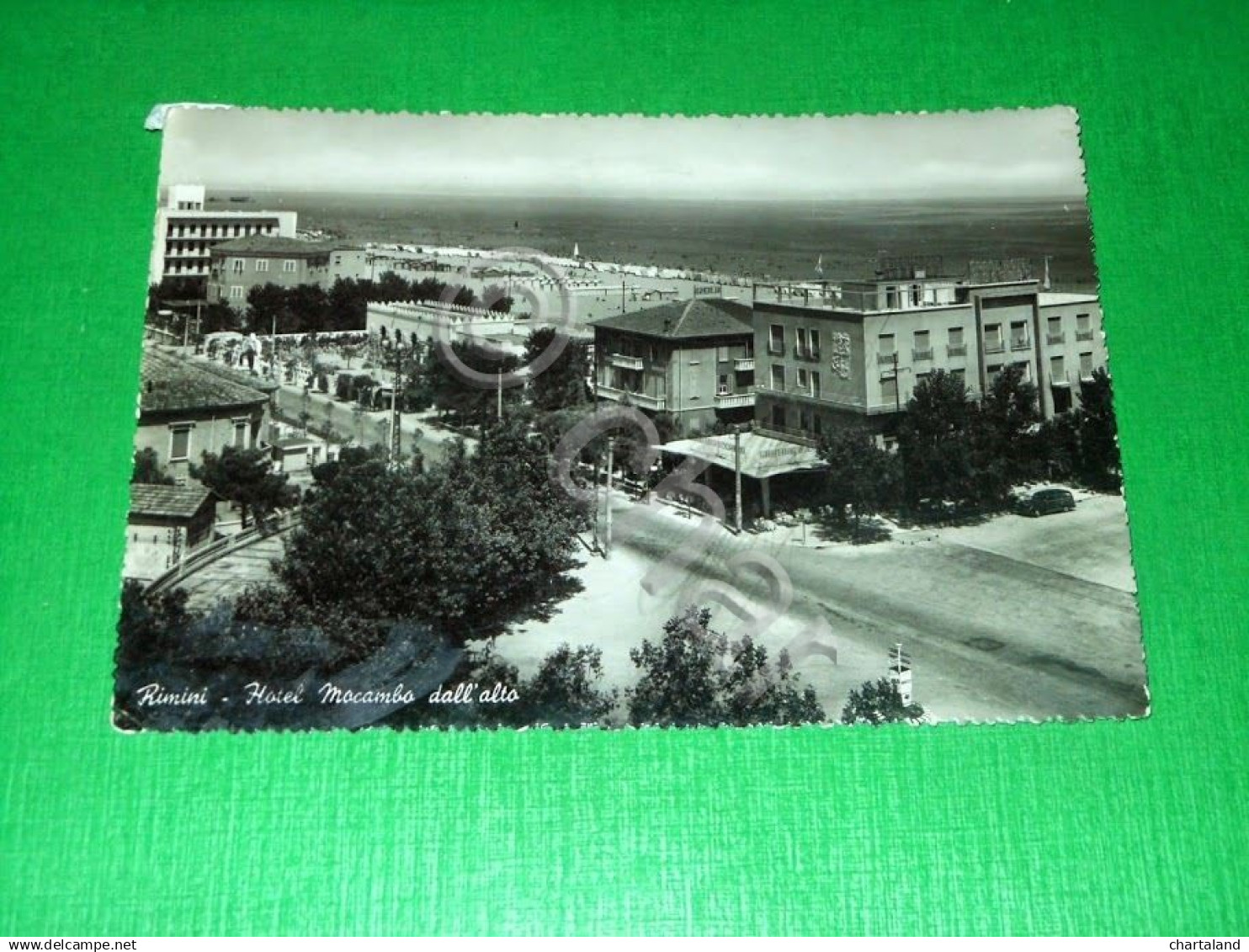 Cartolina Rimini - Hotel Mocambo Dall' Alto 1953 - Rimini