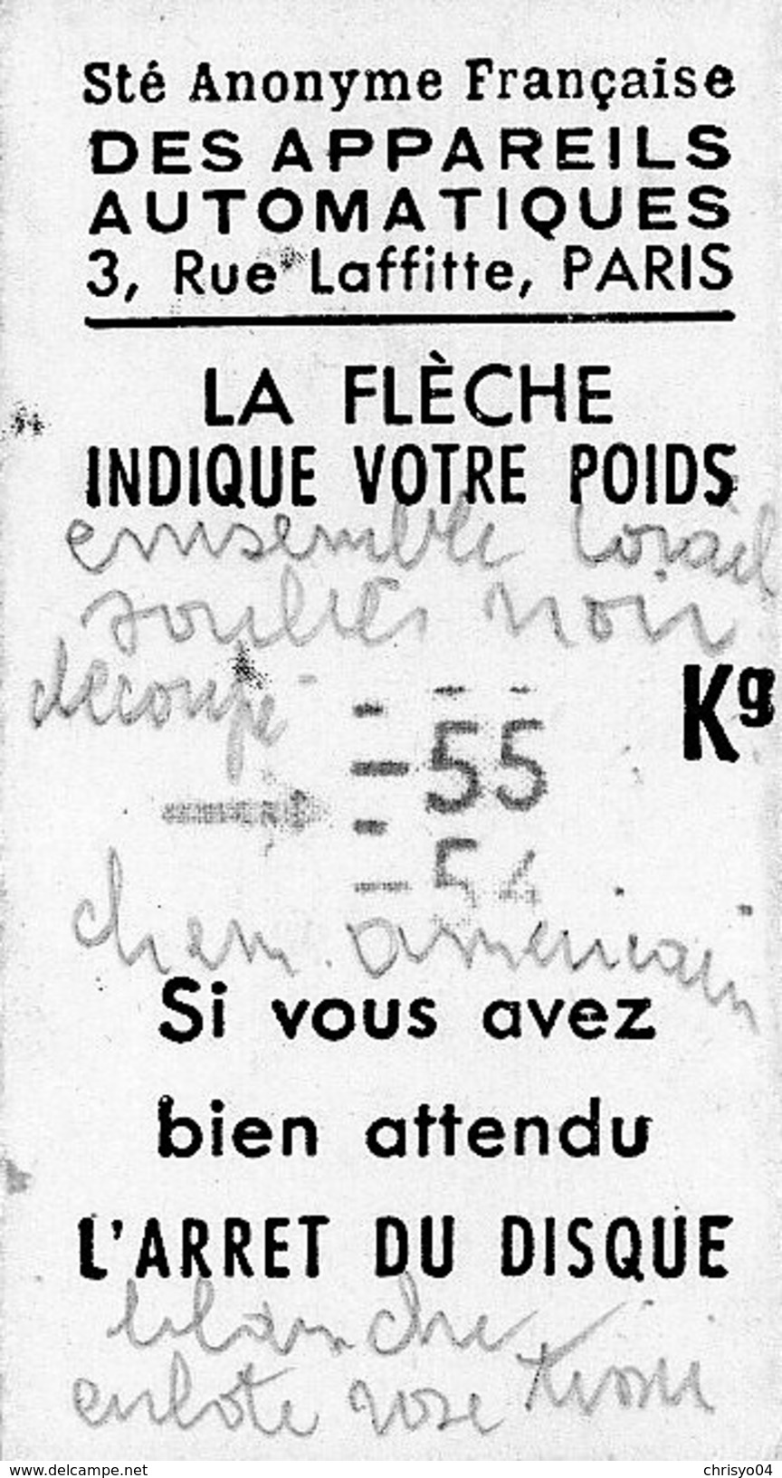 76St  Ticket De Pesage Pharmacie Bugeaud Rue D'Isly à Alger En 1953 - Publicités