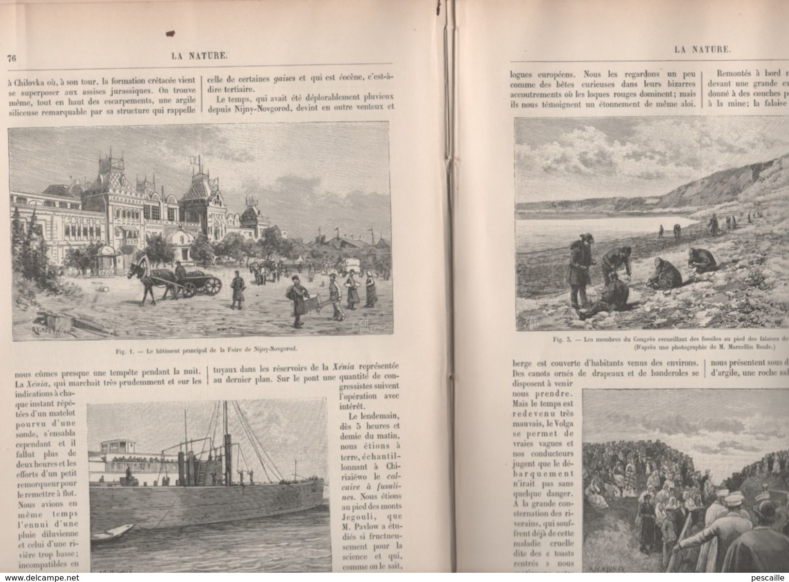 LA NATURE 01 01 1898 - AEROSTATION - MISSION VOULET Burkina Faso - SOIE DE CHARDONNET BESANCON - CONGRES GEOLOGIE RUSSIE